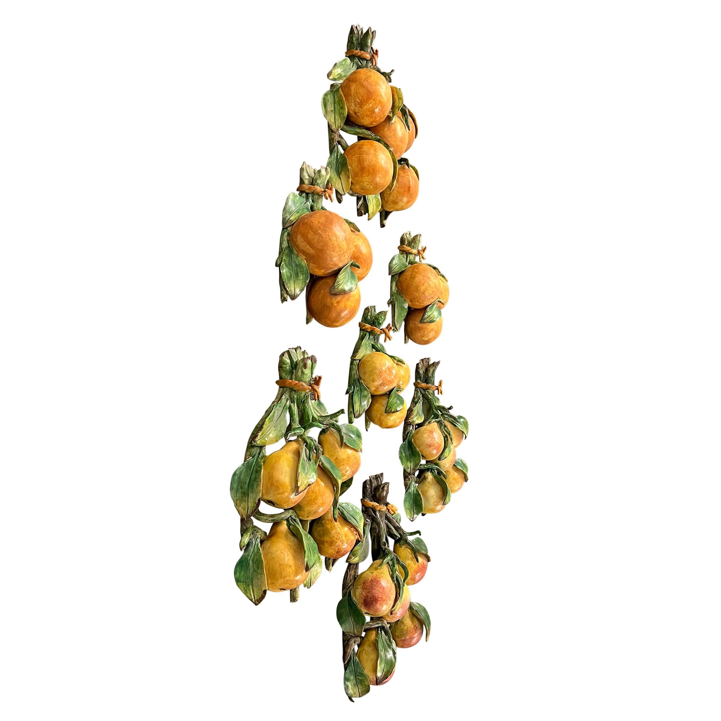 Country Vintage Italian Capodimonte Fruits For Sale