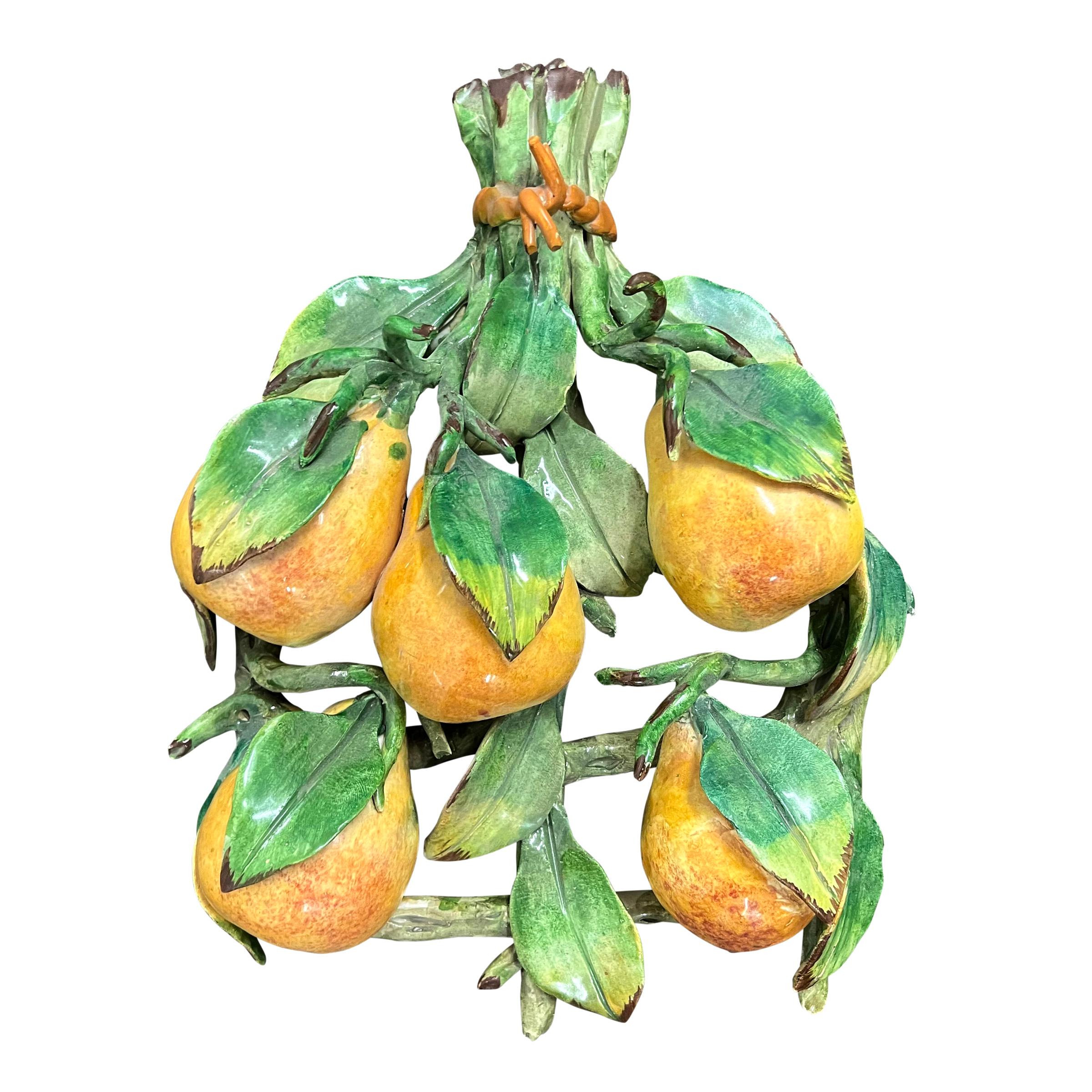 20ième siècle Fruits italiens Capodimonte vintage en vente