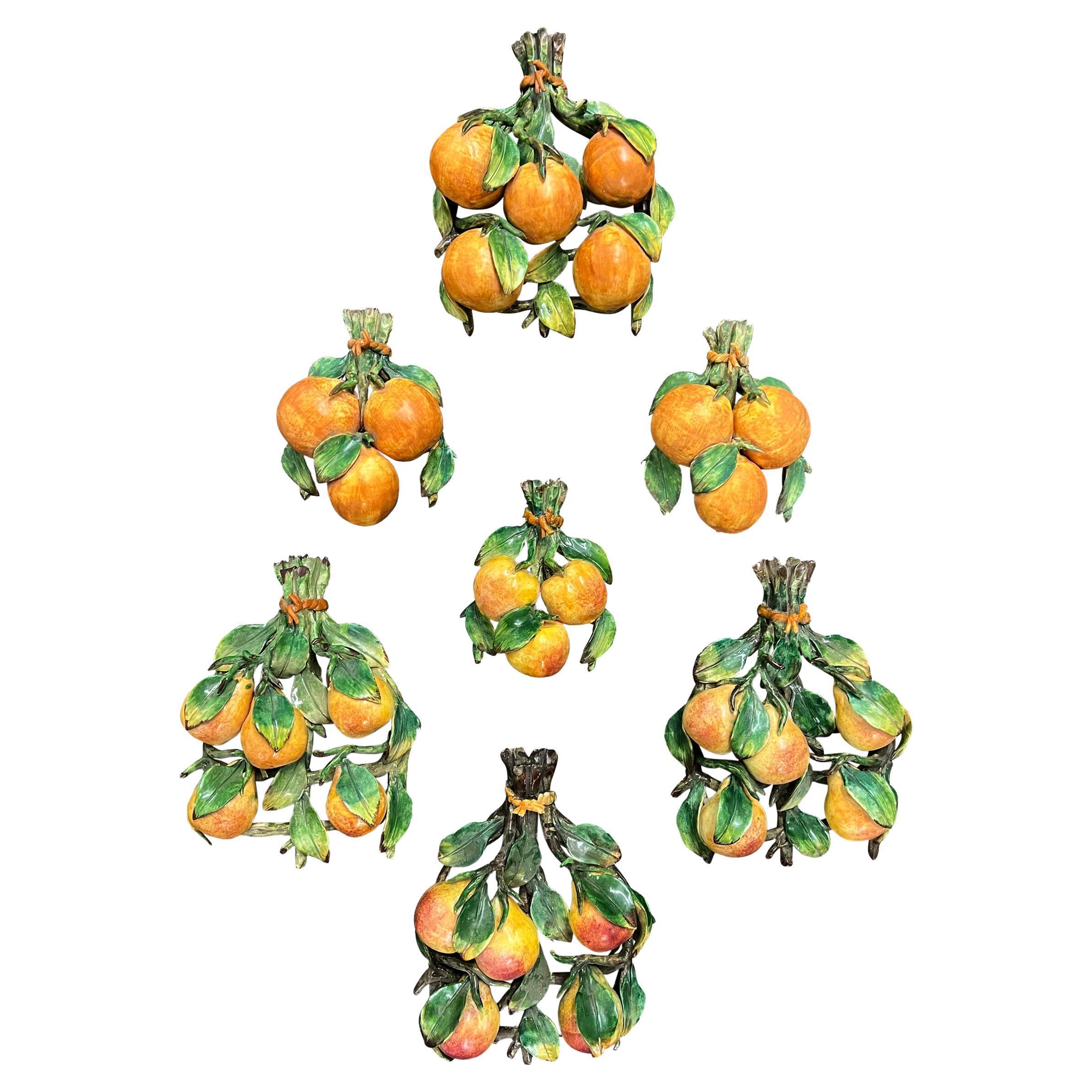 Fruits italiens Capodimonte vintage