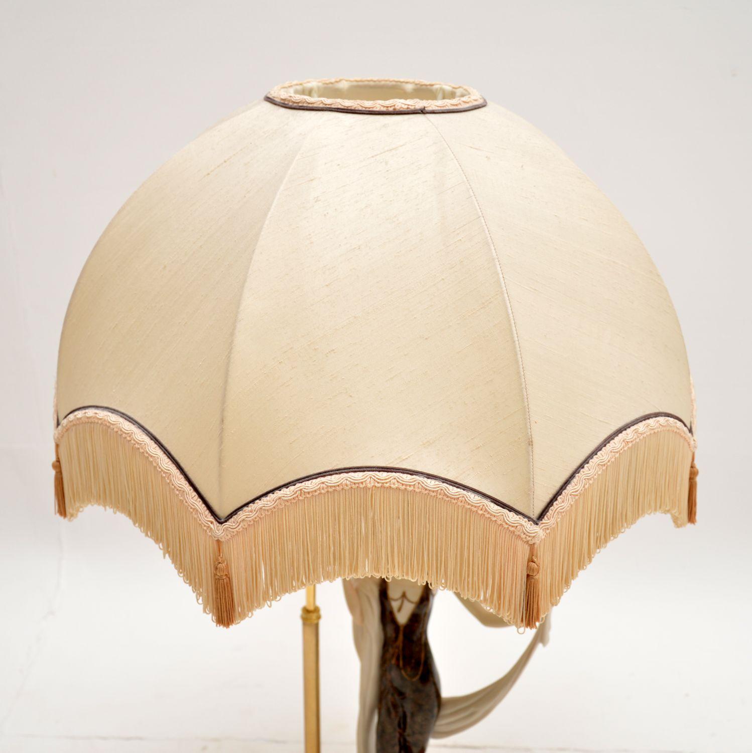 Lampe de table italienne vintage Capodimonte de Giuseppe Armani 1