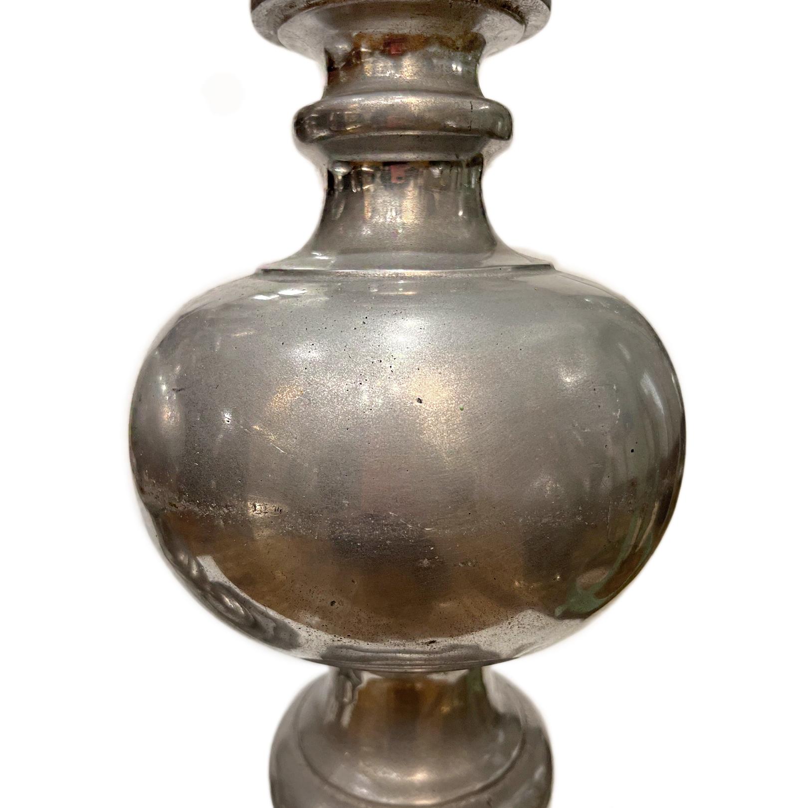 Mid-20th Century Vintage Italian Cast Metal Lamps For Sale