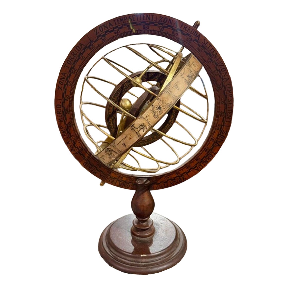 Globo celeste italiano d'epoca