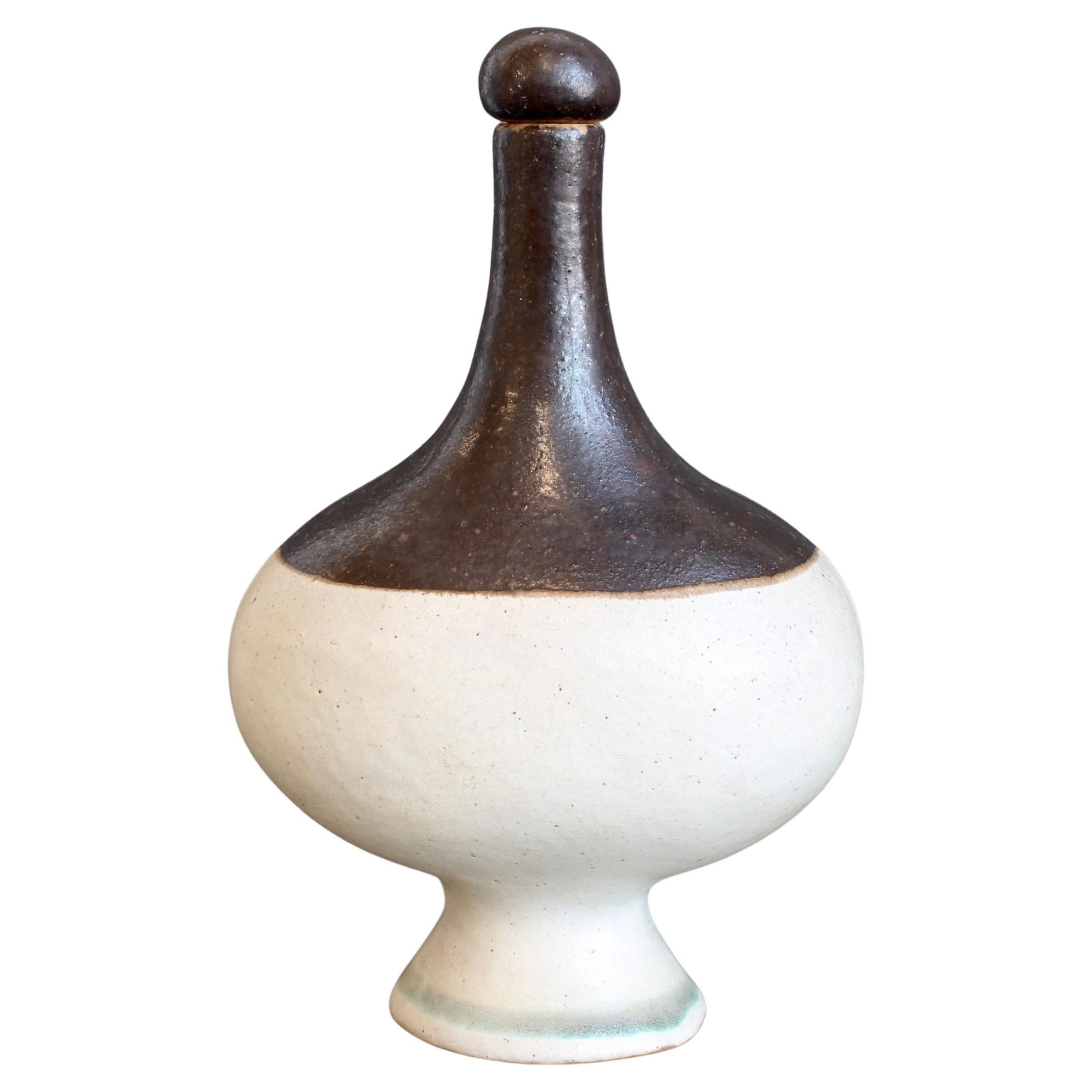 Vintage Italian Ceramic Amphora by Bruno Gambone (circa 1980s)
