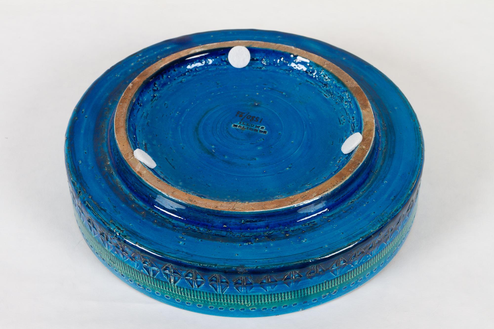 Vintage Italian Ceramic Bowl by Aldo Londi for Bitossi 1960s 11