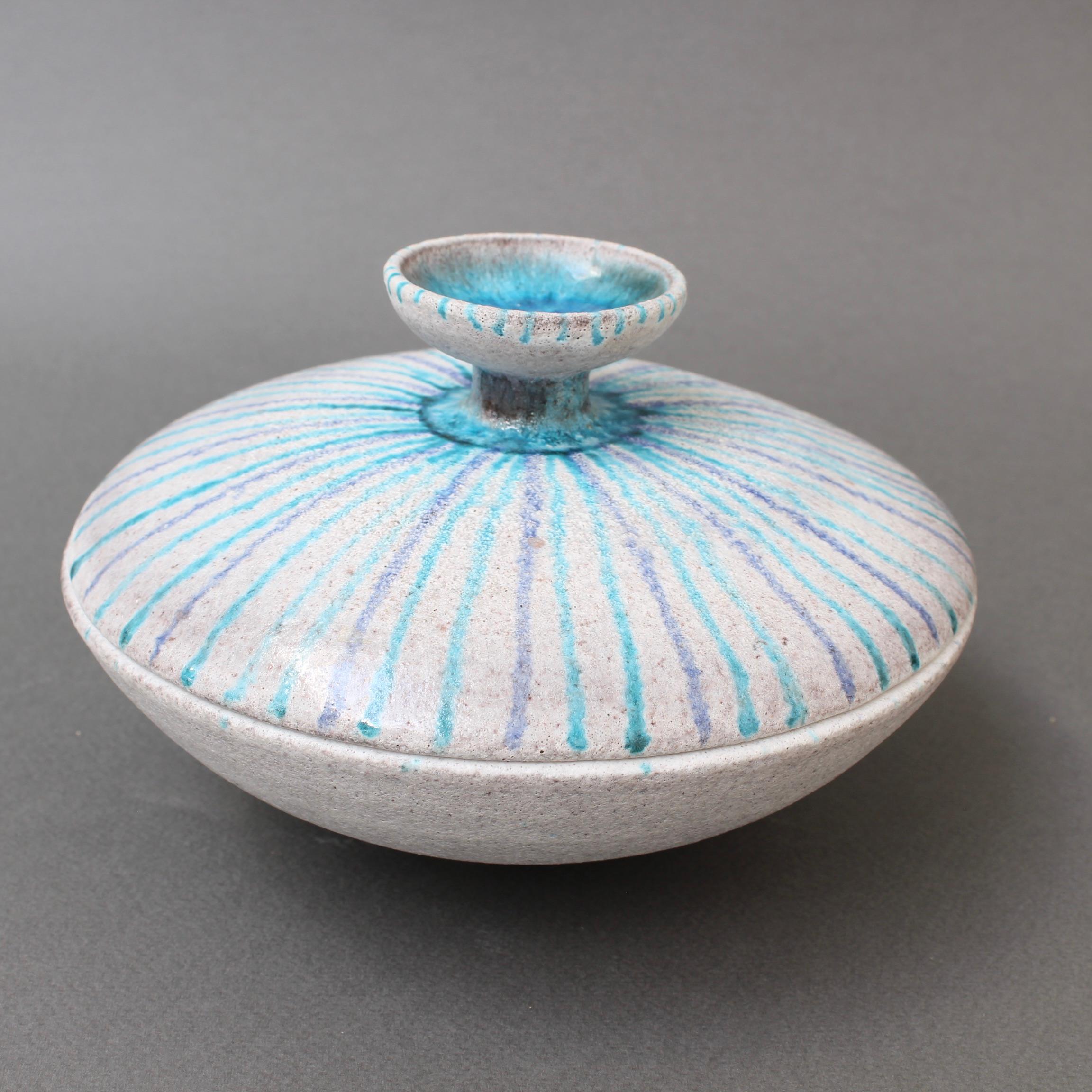 Vintage Italian Ceramic Candy Dish by Guido Gambone, circa 1950s For Sale 8
