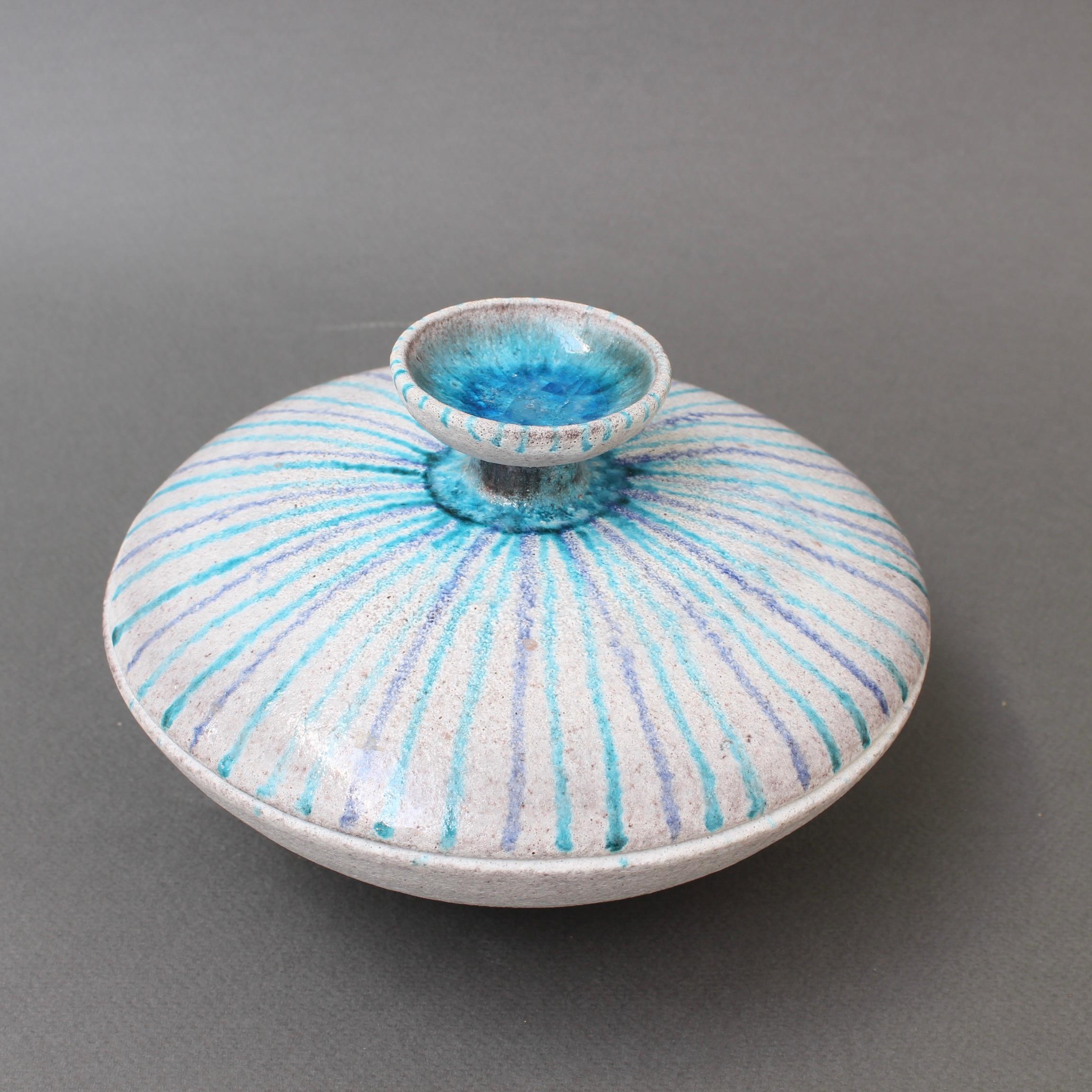 Vintage Italian Ceramic Candy Dish by Guido Gambone, circa 1950s For Sale 9
