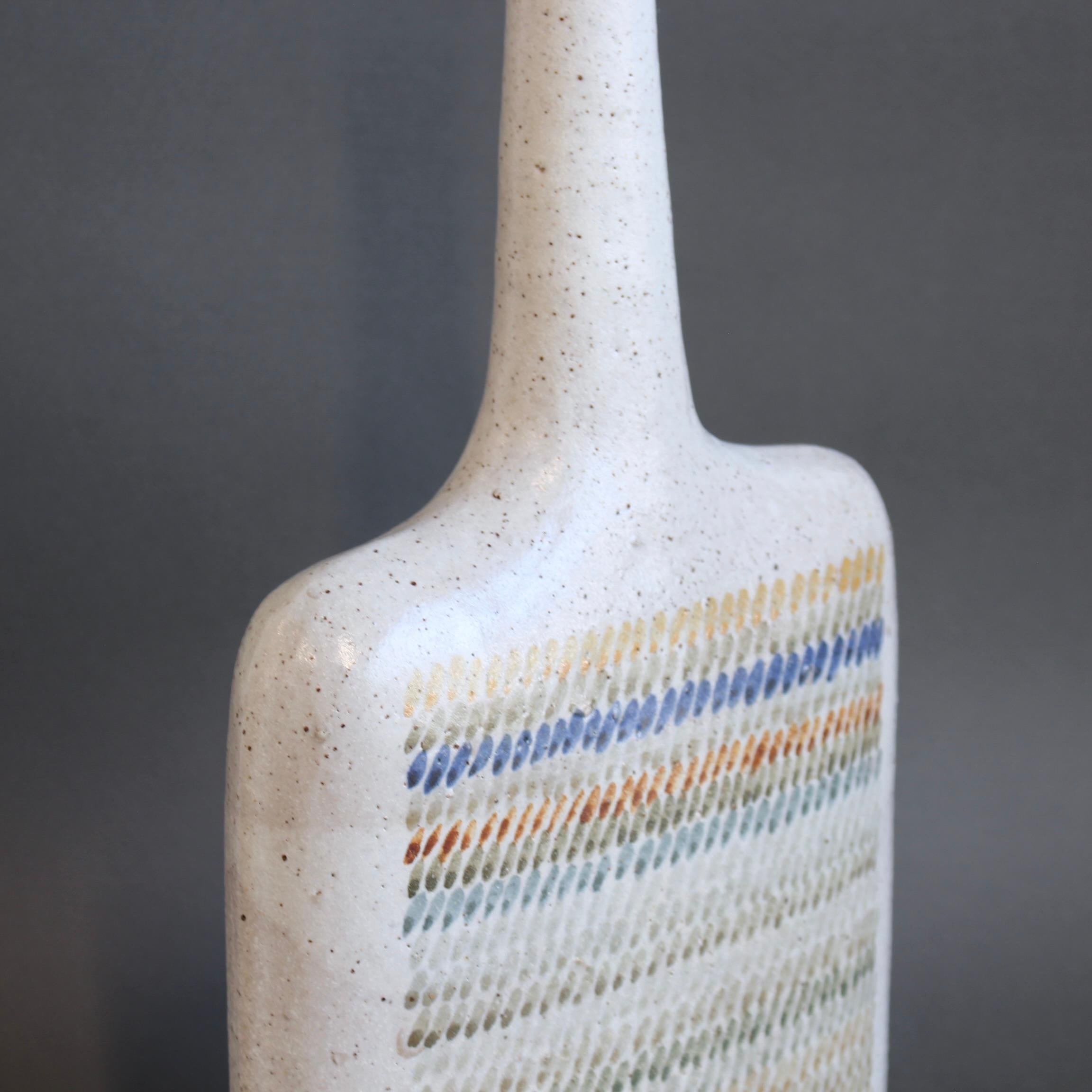 Dekorative Flasche aus italienischer Keramik von Bruno Gambone (ca. 1990er Jahre) - groß im Angebot 9