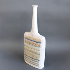 Botella decorativa de cerámica italiana vintage de Bruno Gambone (años 90) - Grande