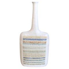 Bottiglia decorativa in ceramica italiana vintage di Bruno Gambone (circa anni '90) - Grande