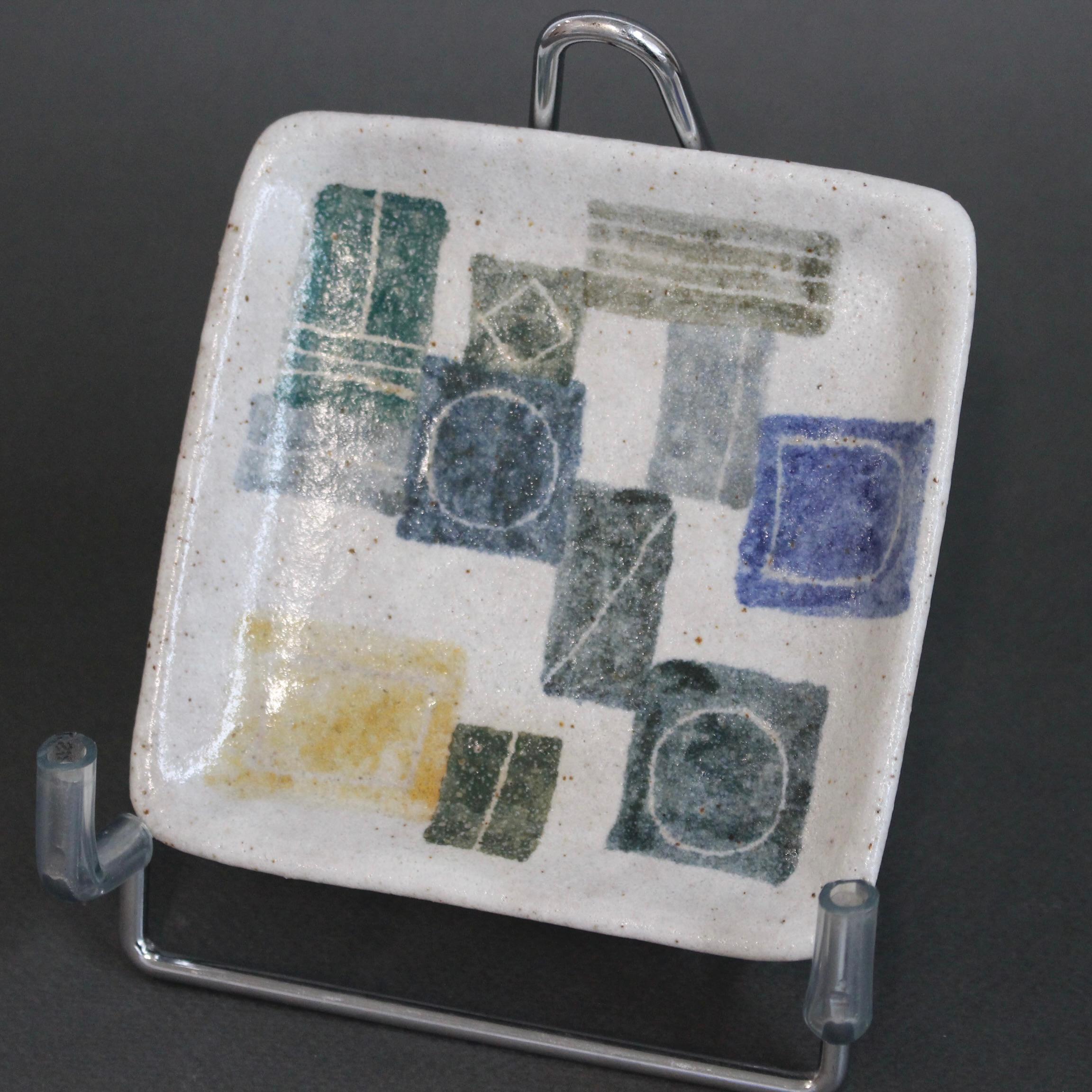 Dekorative Schale aus italienischer Keramik von Bruno Gambone (ca. 1980er Jahre) - klein im Angebot 1
