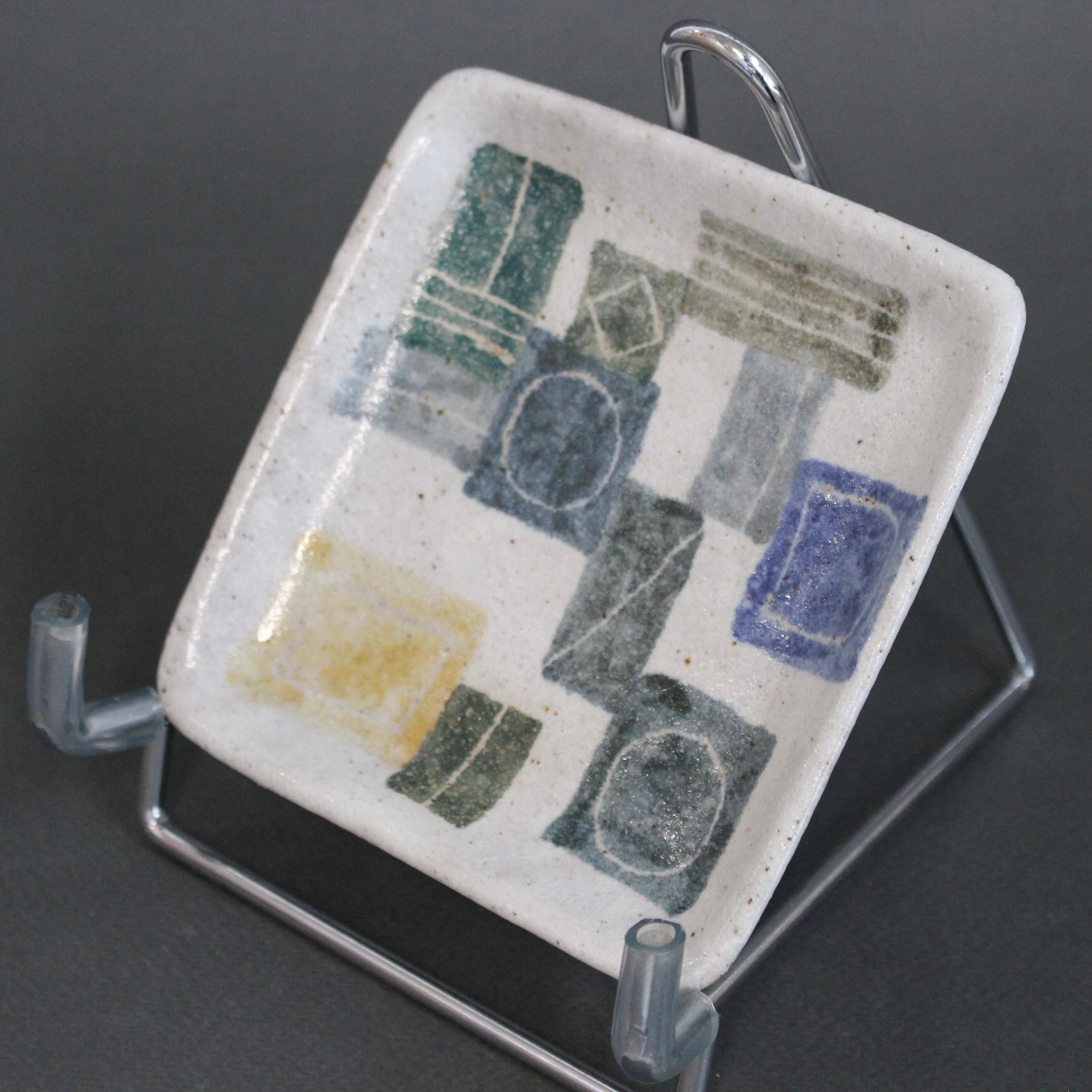 Dekorative Schale aus italienischer Keramik von Bruno Gambone (ca. 1980er Jahre) - klein im Angebot 2