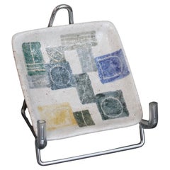 Piatto decorativo in ceramica italiana vintage di Bruno Gambone (circa anni '80) - Piccolo