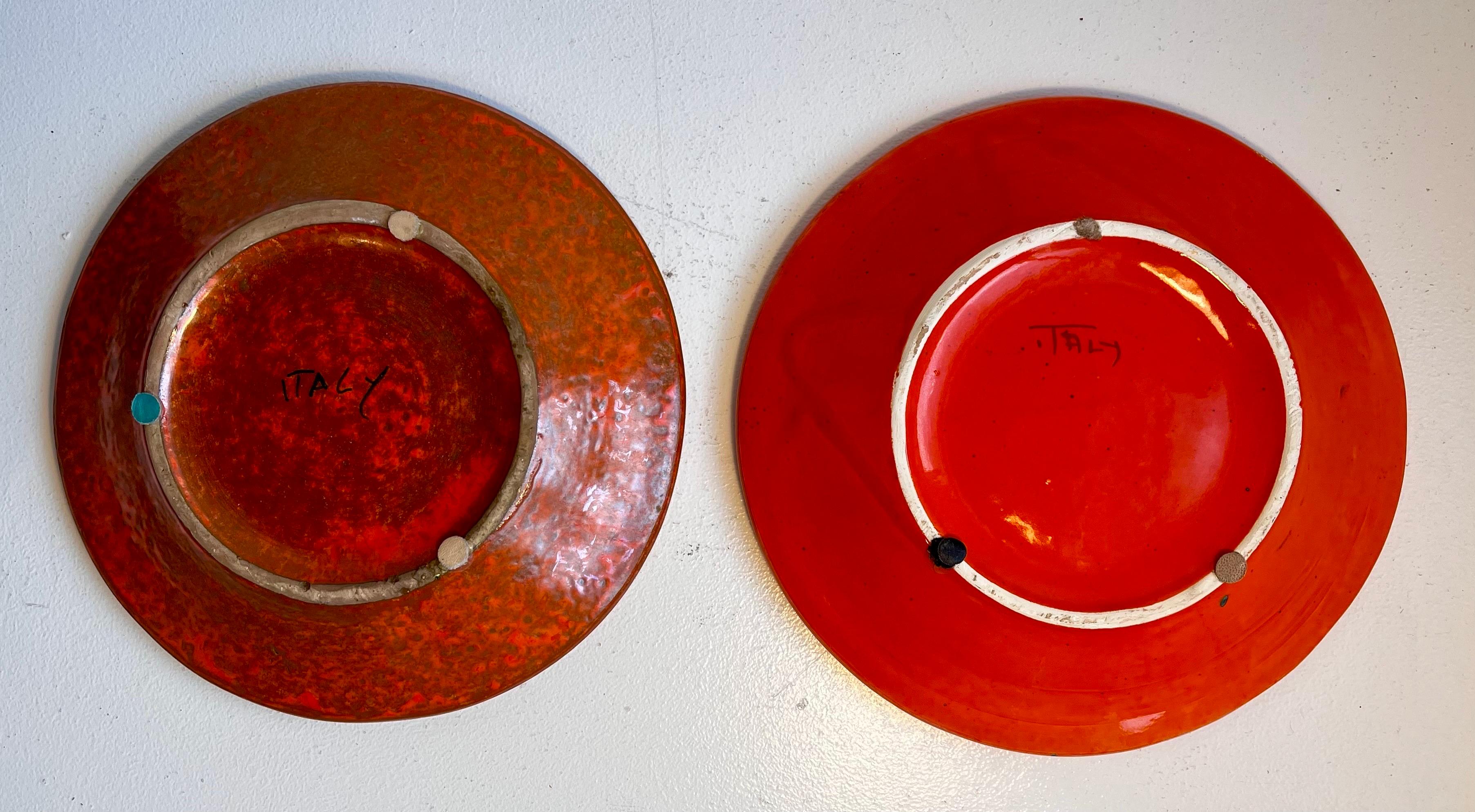 Mid-20th Century Vintage Italian Ceramic Dishes, circa 1950 For Sale