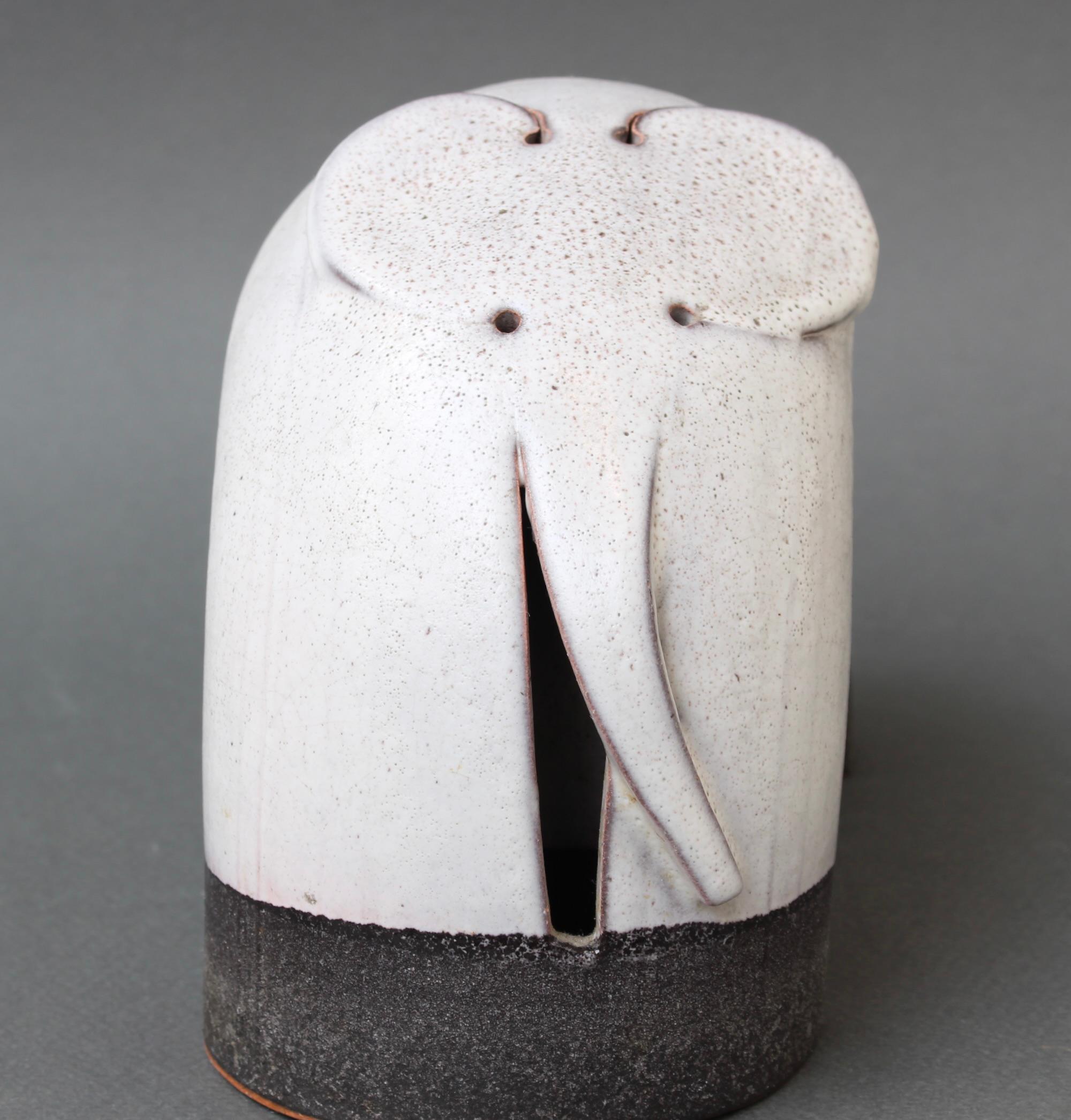 Vintage Italian Ceramic Elephant Sculpture by Alessio Tasca 'circa 1970s' 6