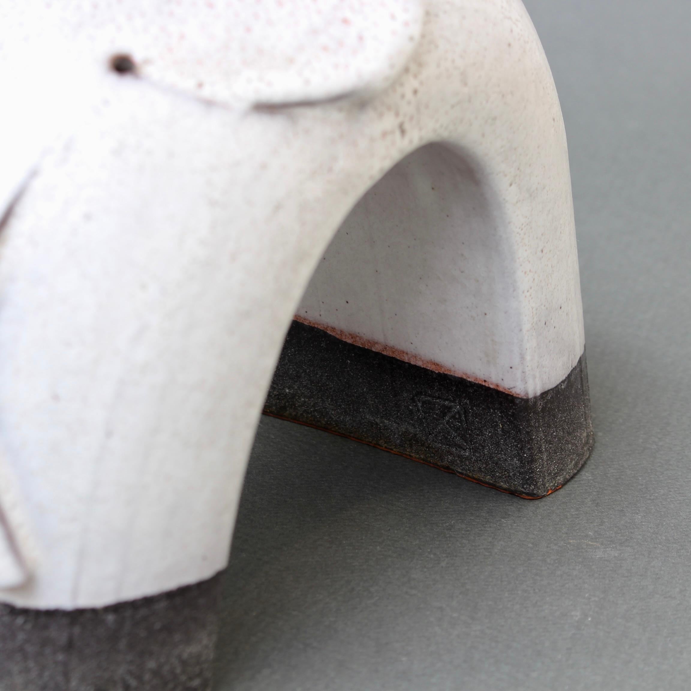 Vintage Italian Ceramic Elephant Sculpture by Alessio Tasca 'circa 1970s' 10