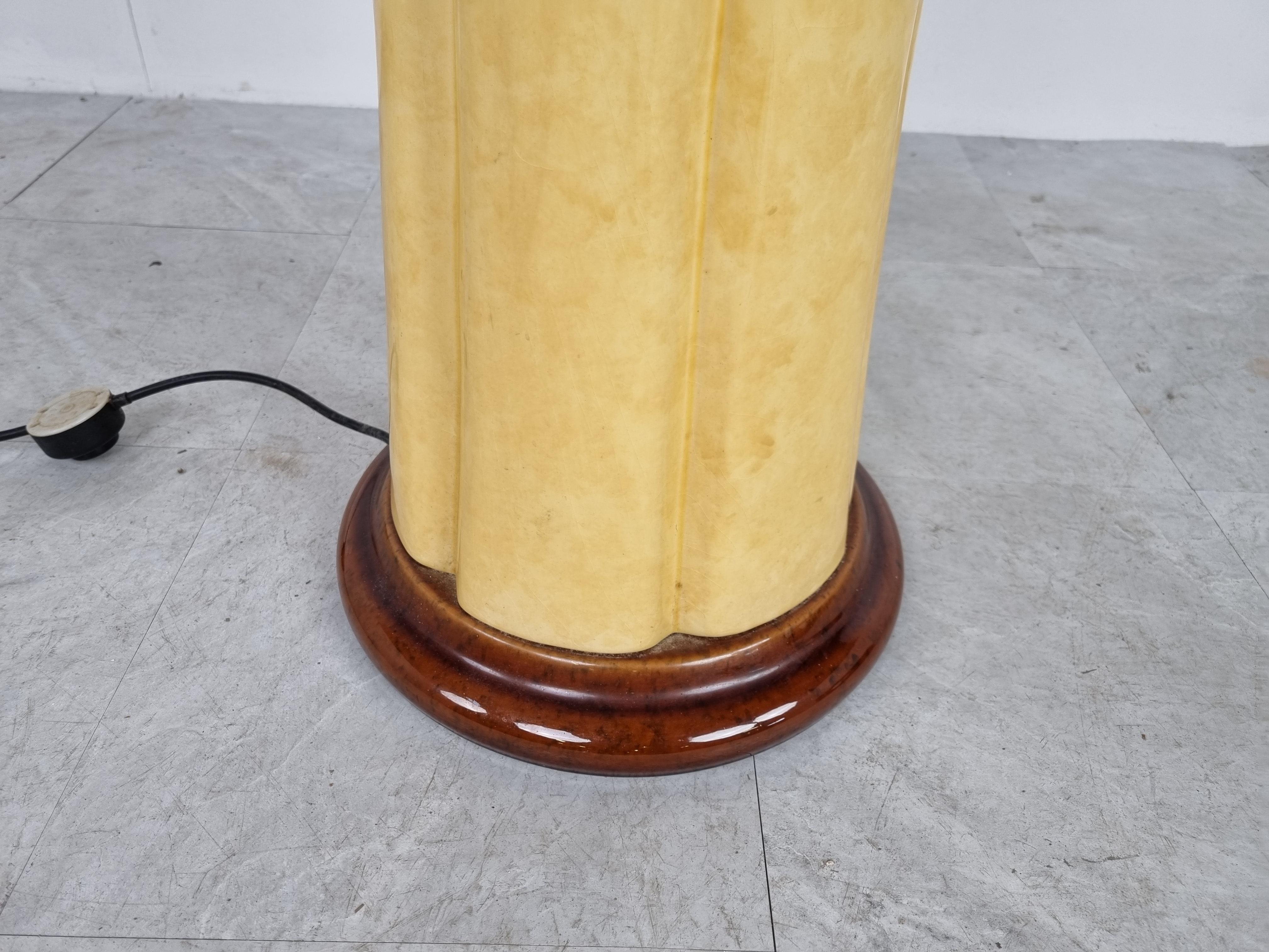 Vintage Italian Ceramic Floor Lamp, 1980s 1