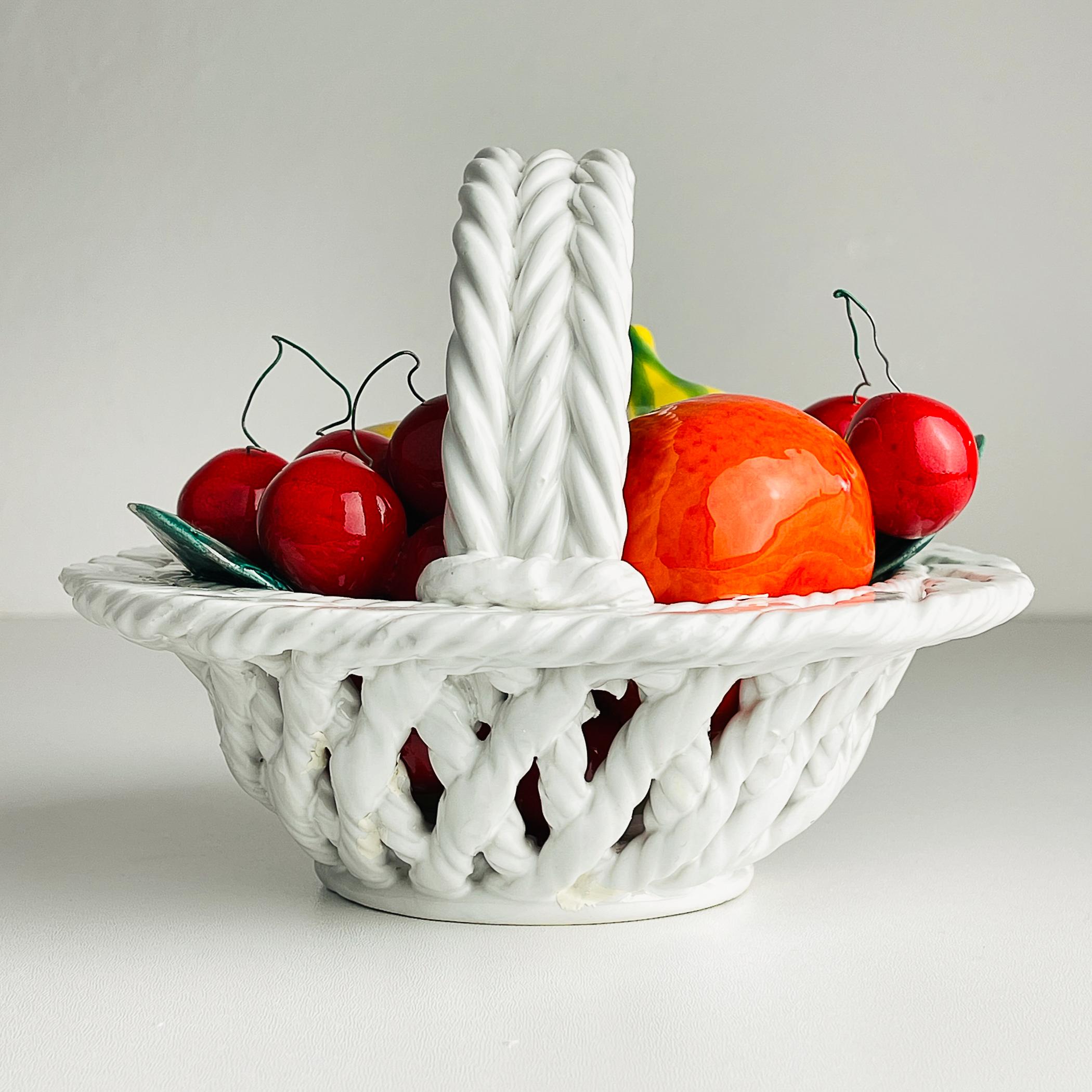 porcelain fruit basket