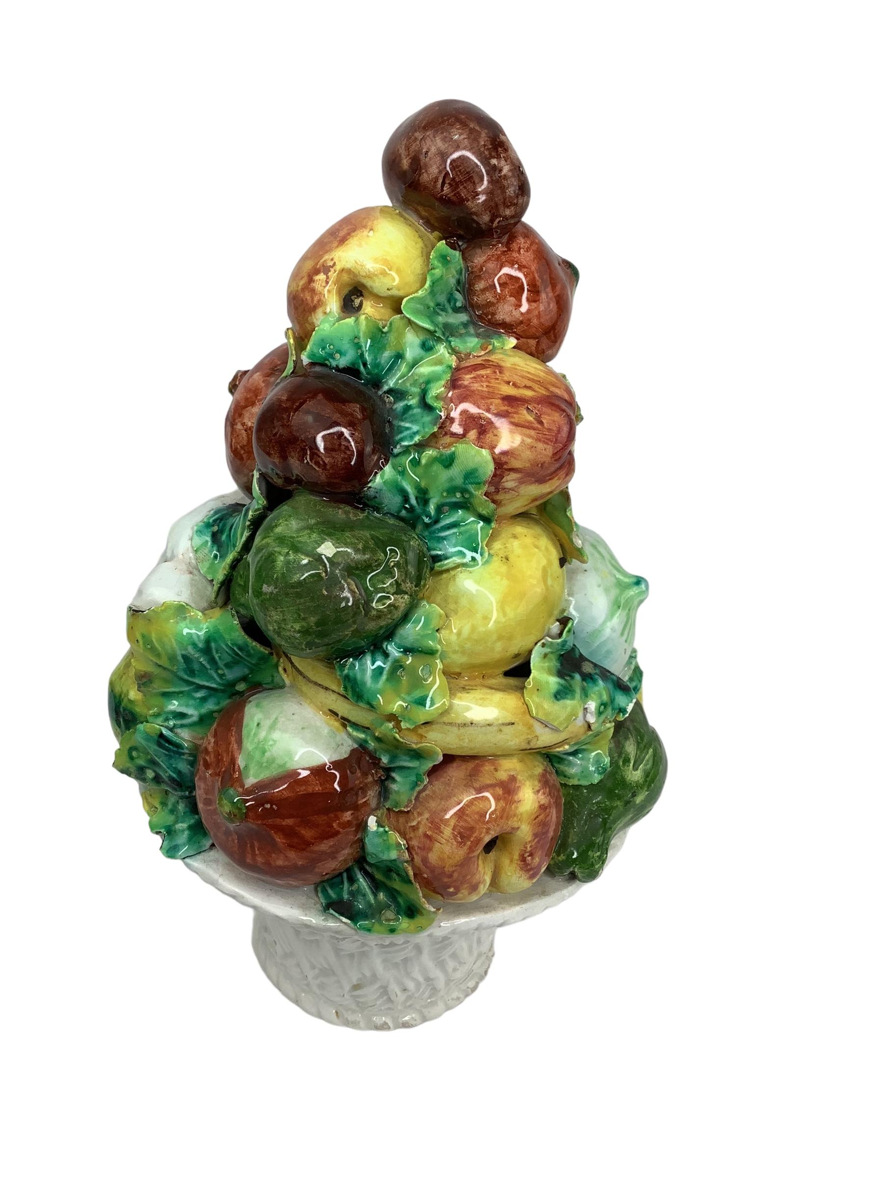 vintage italian ceramic fruit bowl