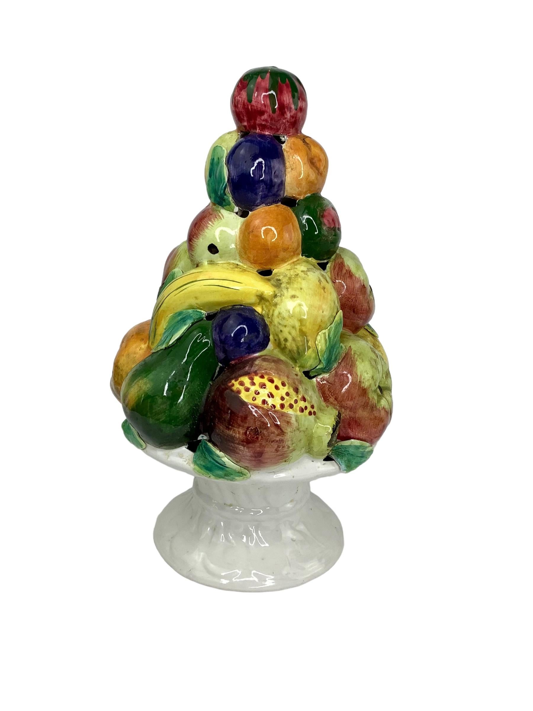 Vintage Italian Ceramic Fruit Topiary 1