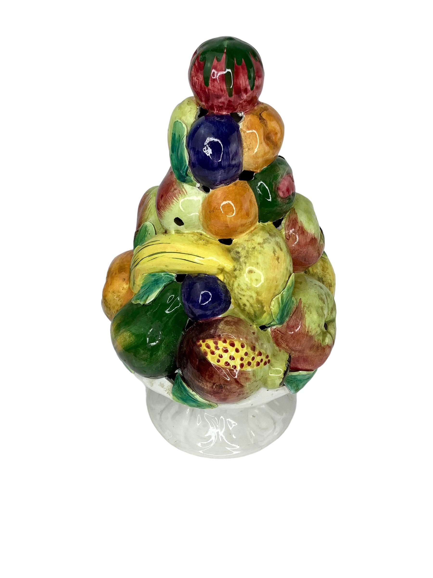 Vintage Italian Ceramic Fruit Topiary 2