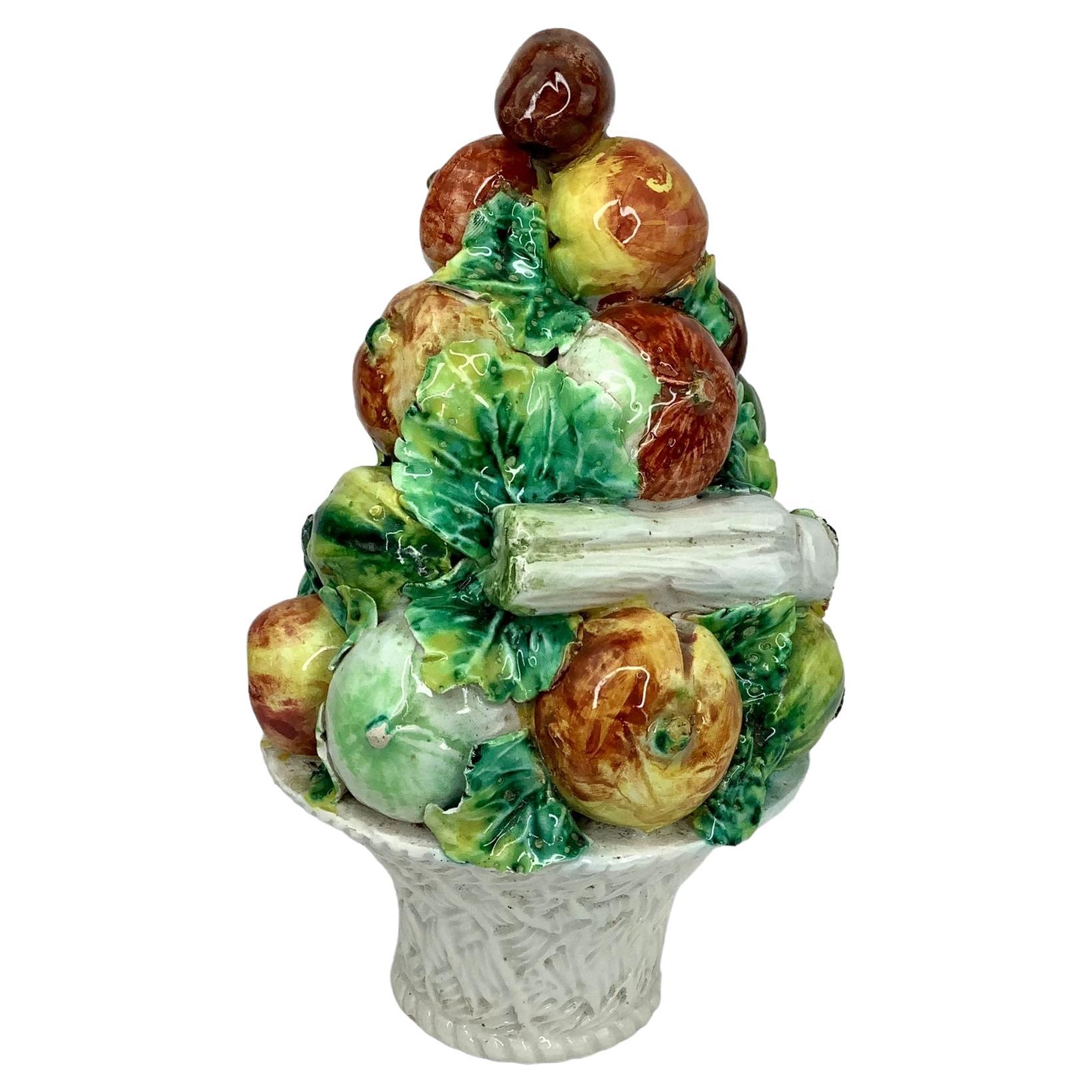 Italienisches Obst-Topiary aus Keramik, Vintage