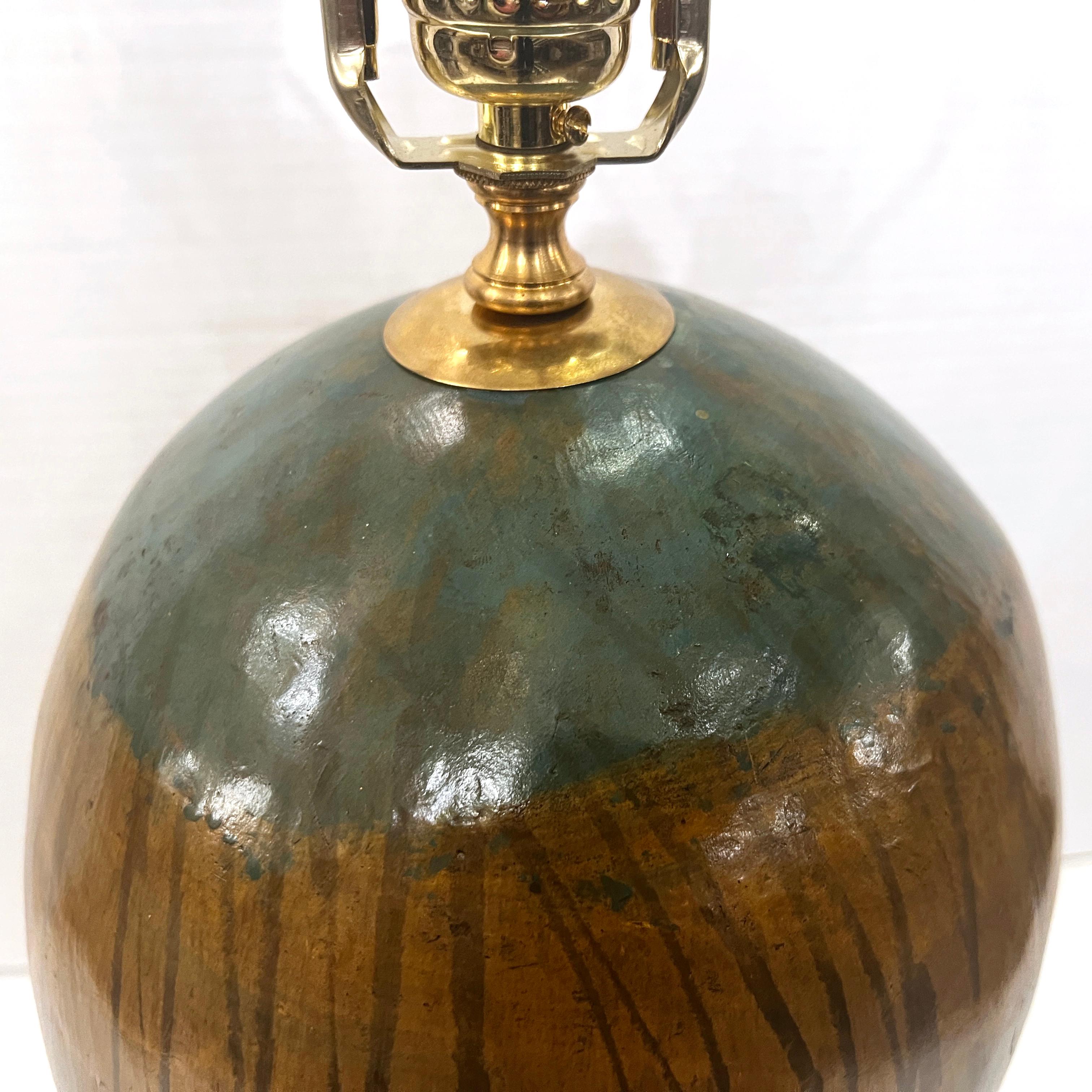 Lampe italienne vintage en céramique Bon état - En vente à New York, NY