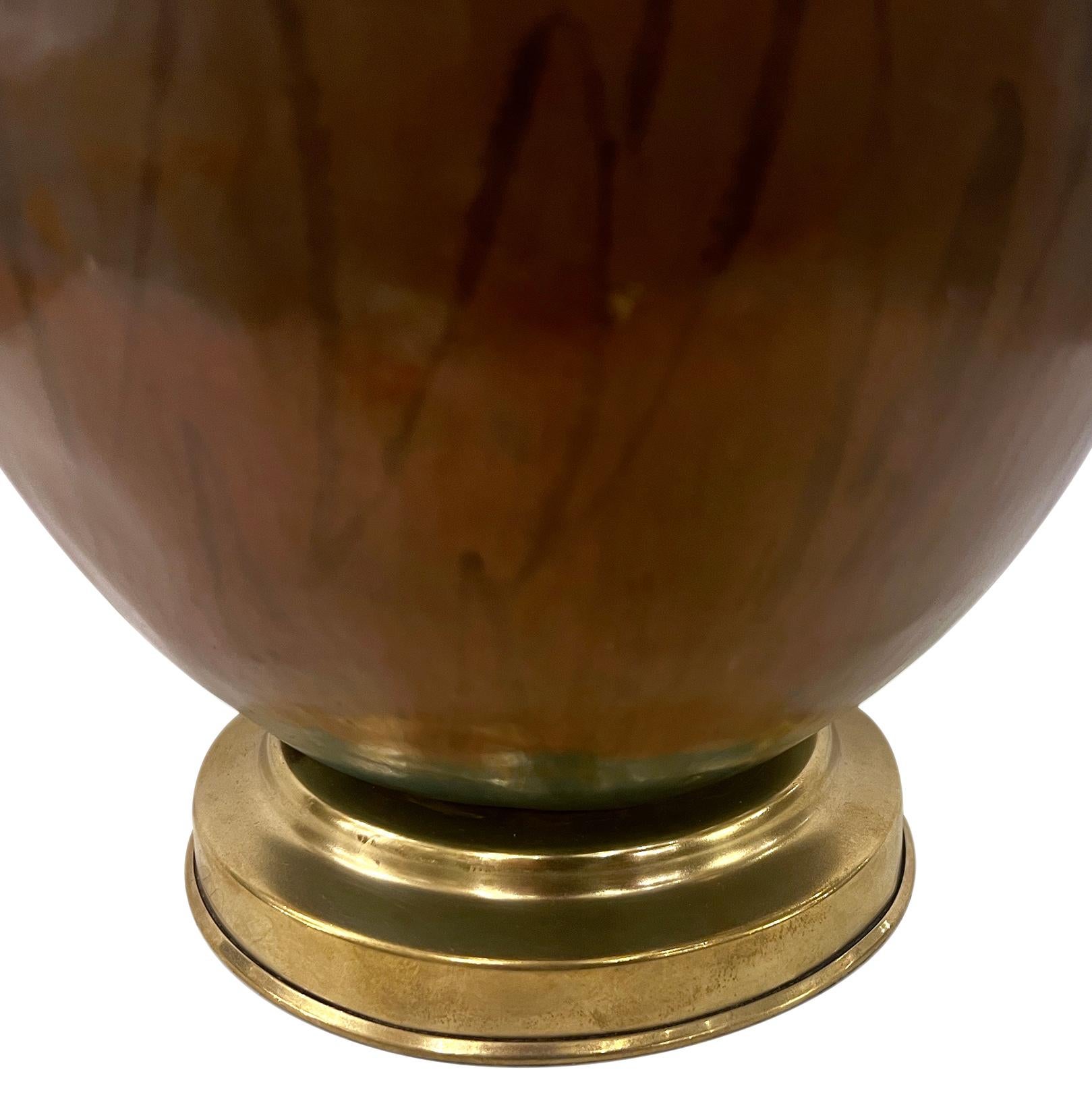 Céramique Lampe italienne vintage en céramique en vente
