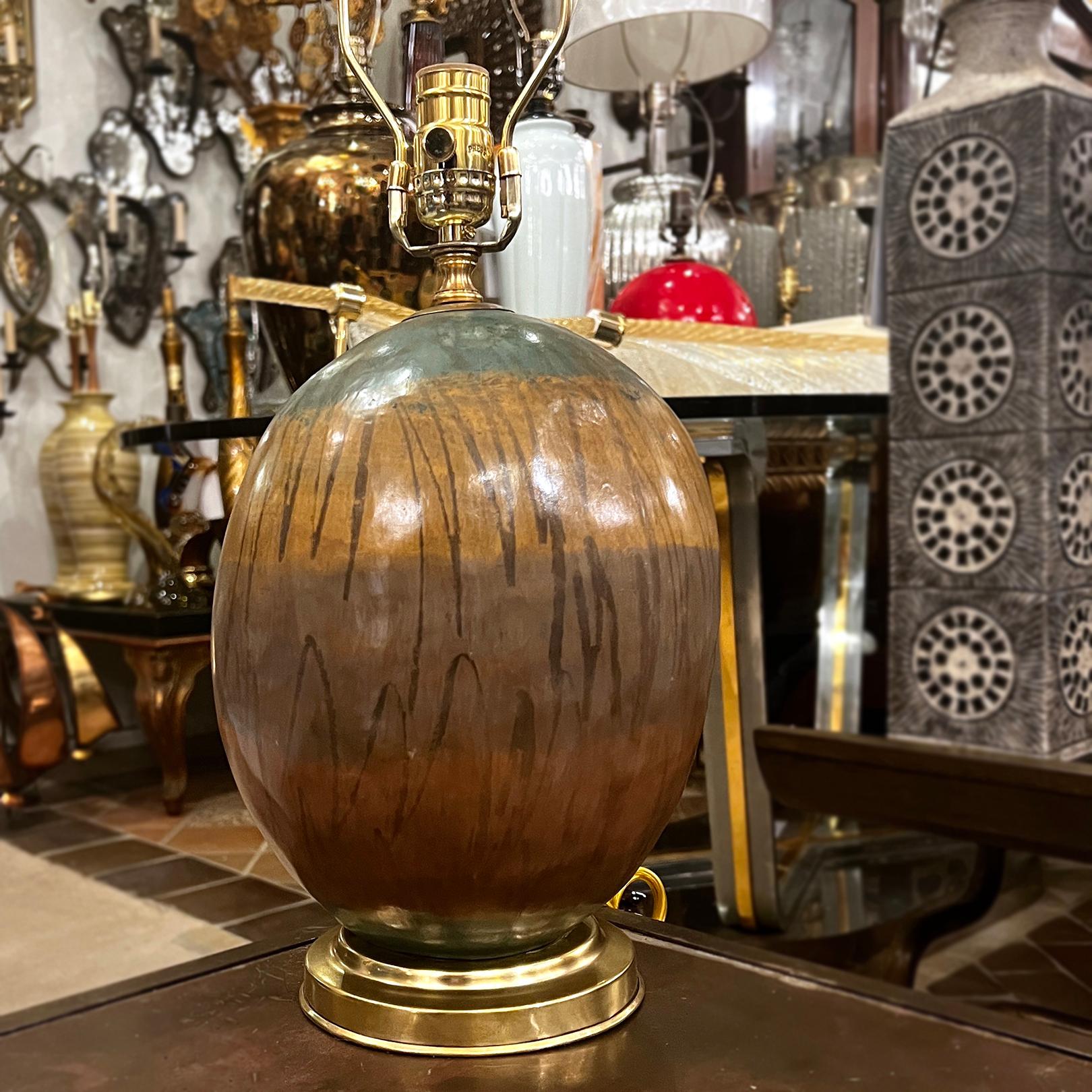 Lampe italienne vintage en céramique en vente 1