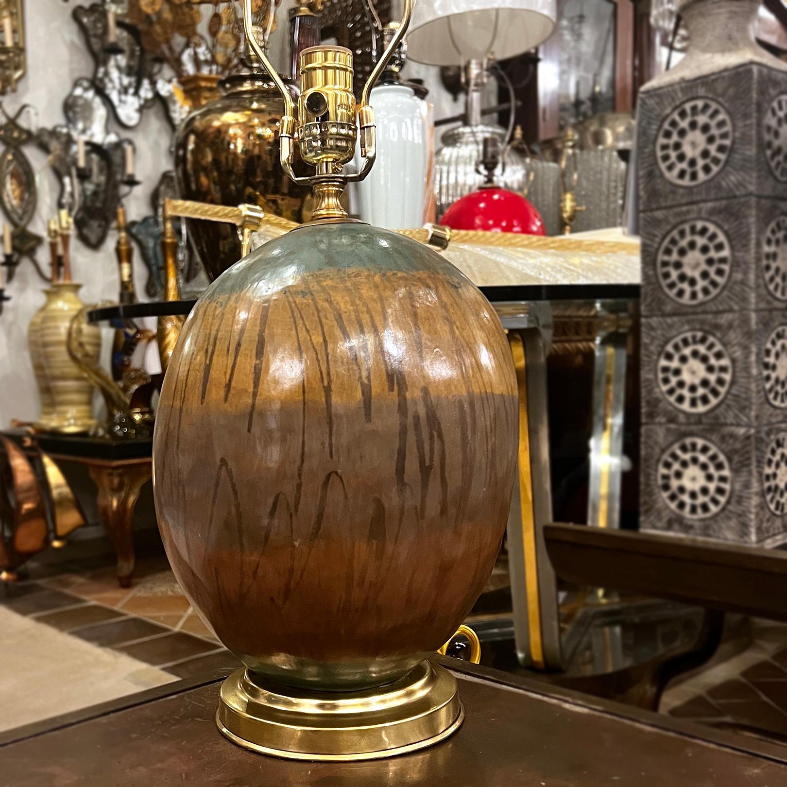 Vintage Italian Ceramic Lamp For Sale 1