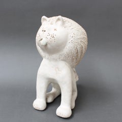 Leone italiano d'epoca in ceramica di Bruno Gambone (circa anni '70)