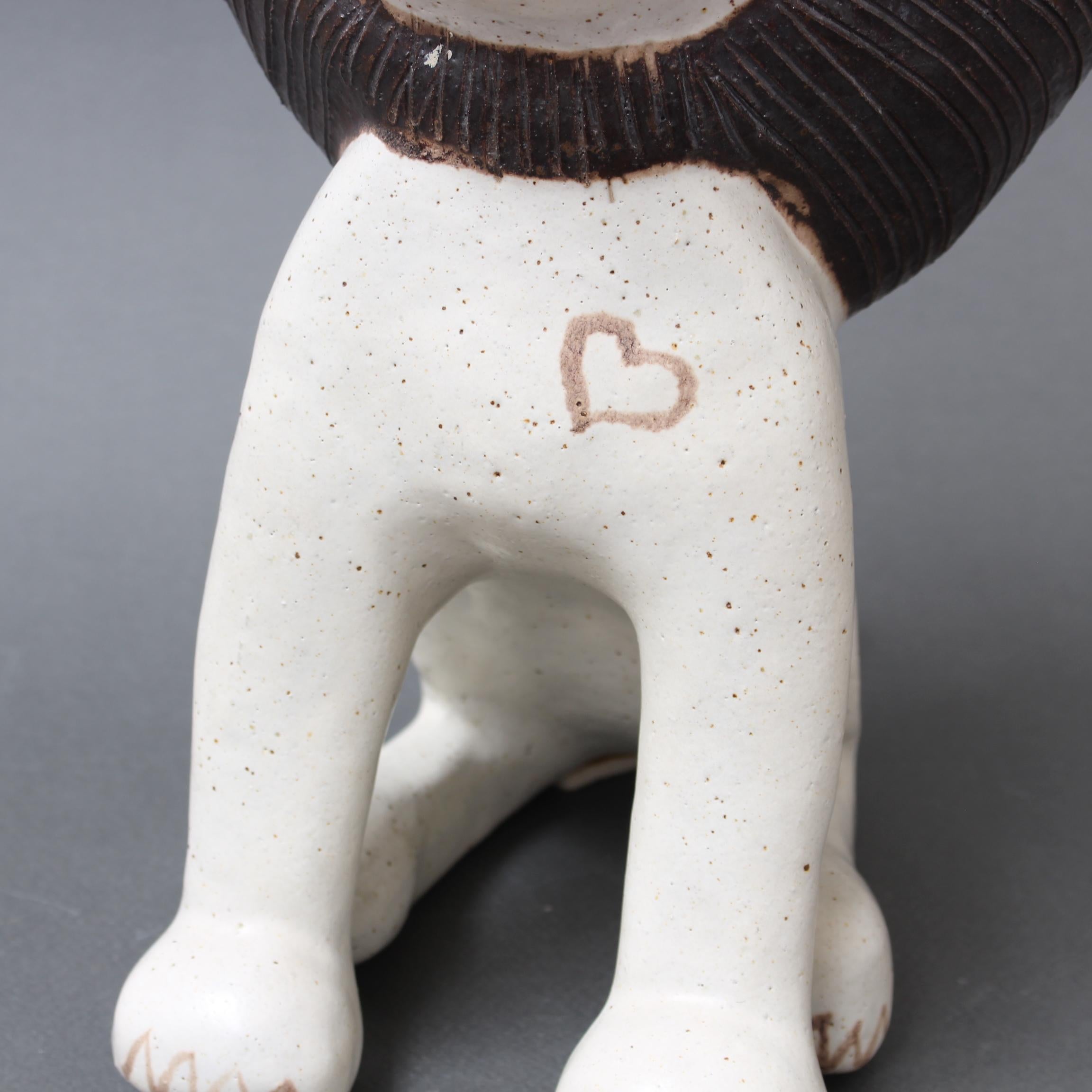 Vintage Italian Ceramic Lion by Bruno Gambone (circa 1970s) For Sale 5