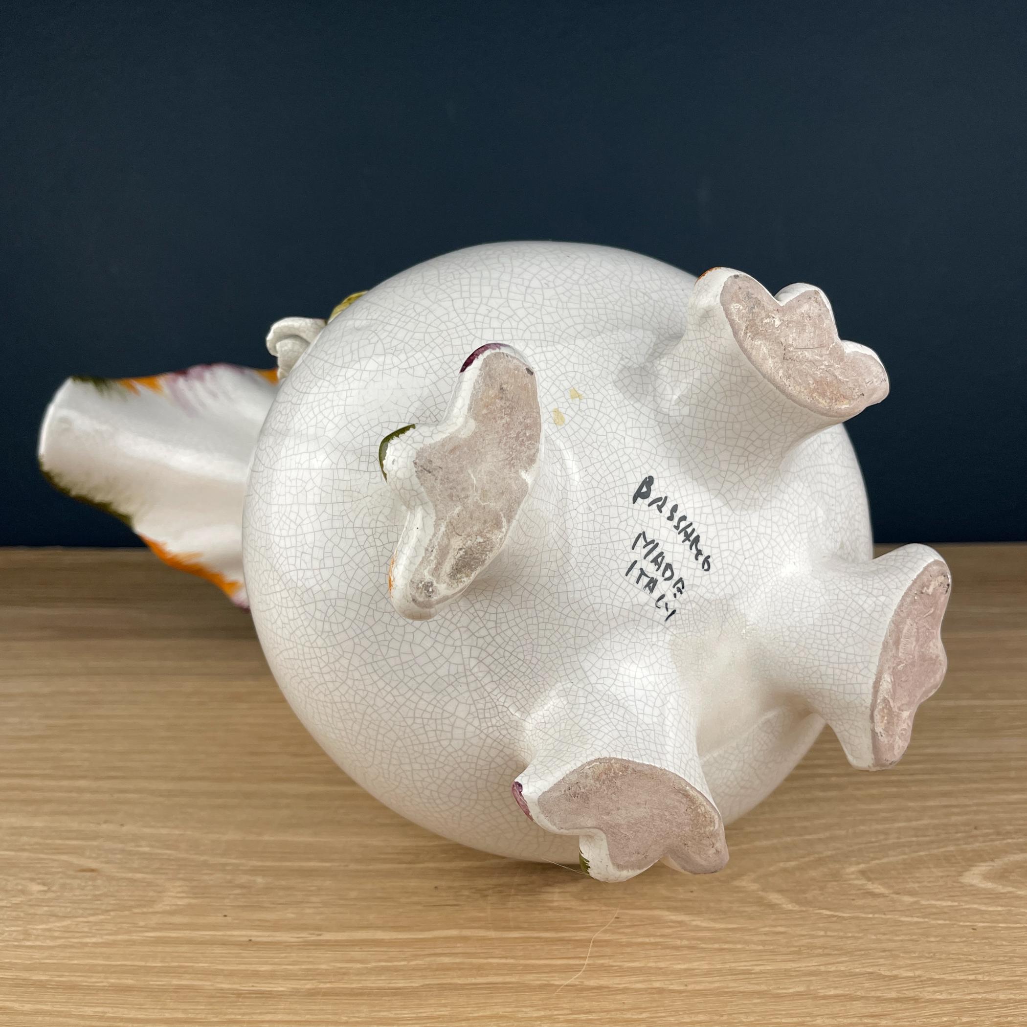 Brocca in ceramica italiana vintage di Bassano, metà del XX secolo in vendita 1