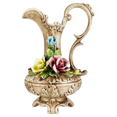 Vintage Italian Ceramic Pitcher by Bassano, Mid 20th Century