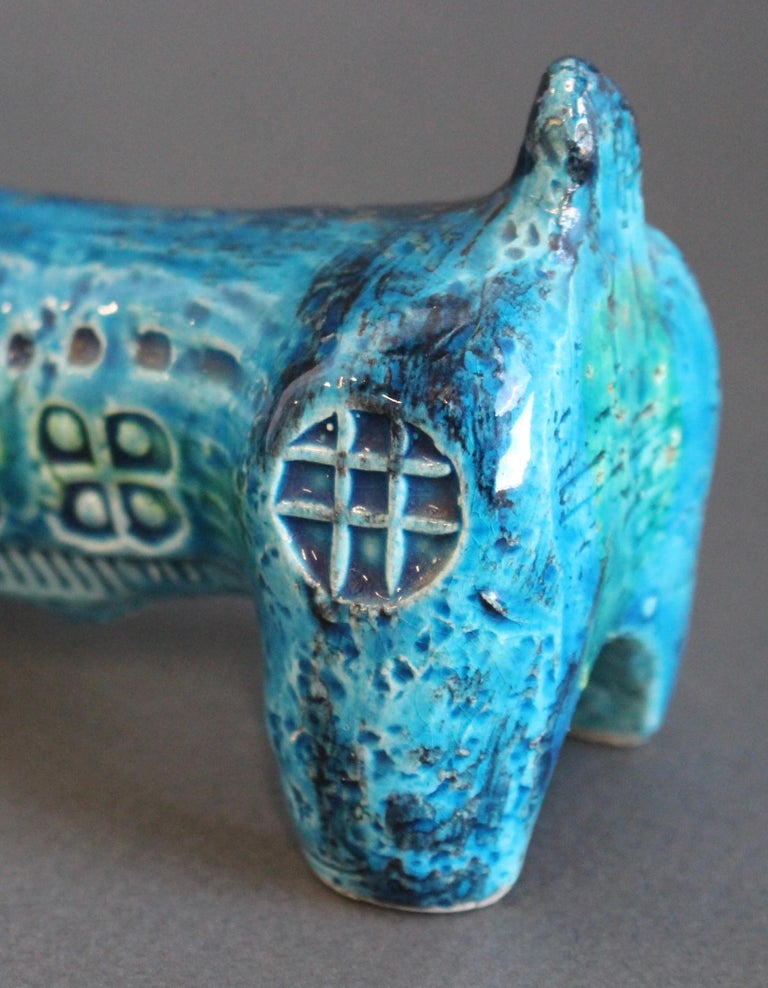 Vintage Italian Ceramic Sausage Dog by Aldo Londi for Bitossi For