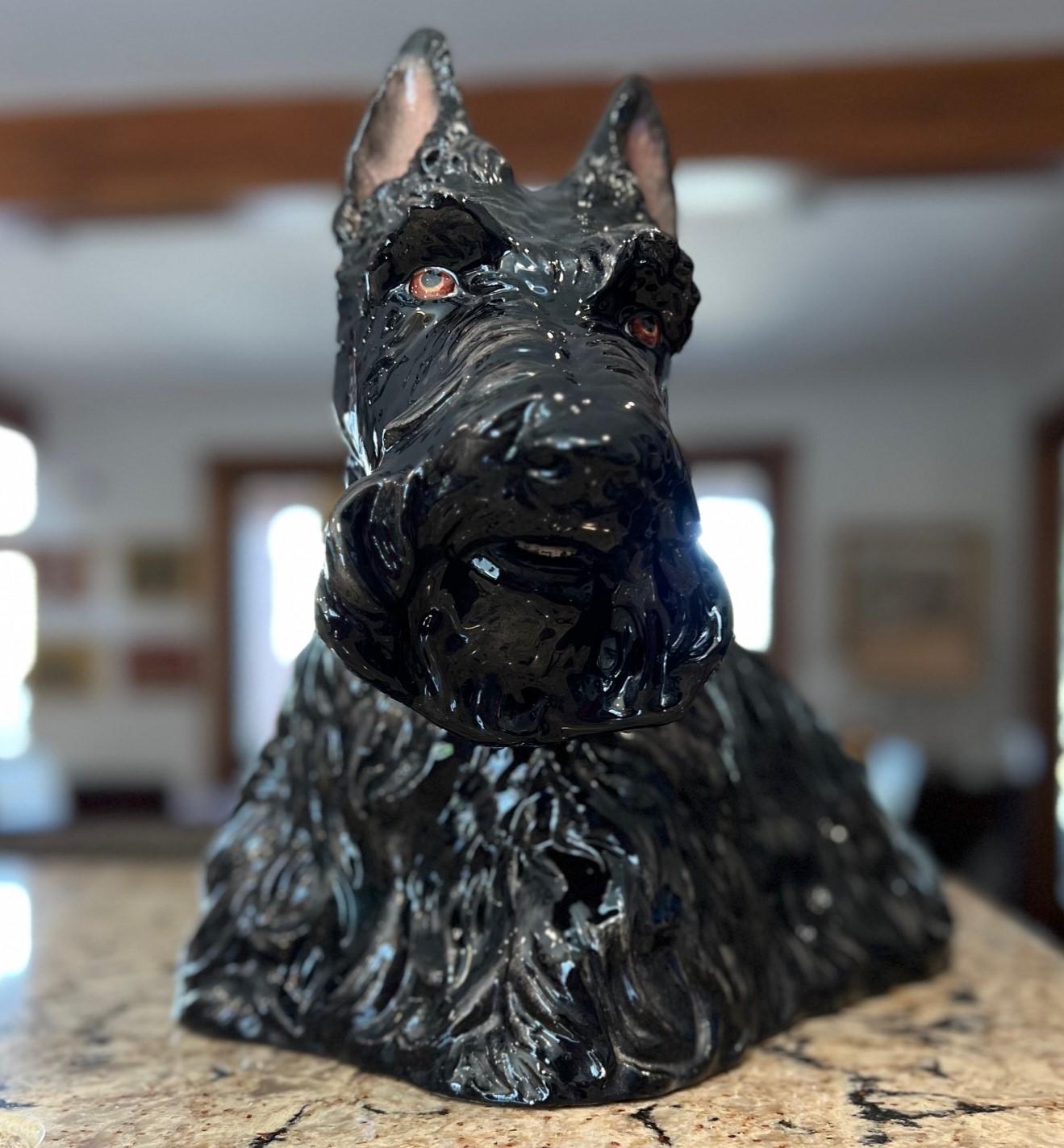 Vintage Ceramic Scottie Dog Figure - The Townsend Ceramic and Glass Co. Florida For Sale 5