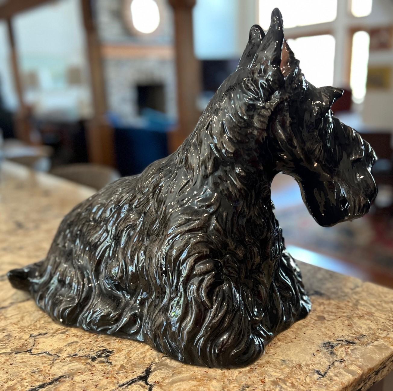 Vintage- Scottie-Hundefigur aus Keramik – The Townsend Ceramic and Glass Co. Florida (amerikanisch)