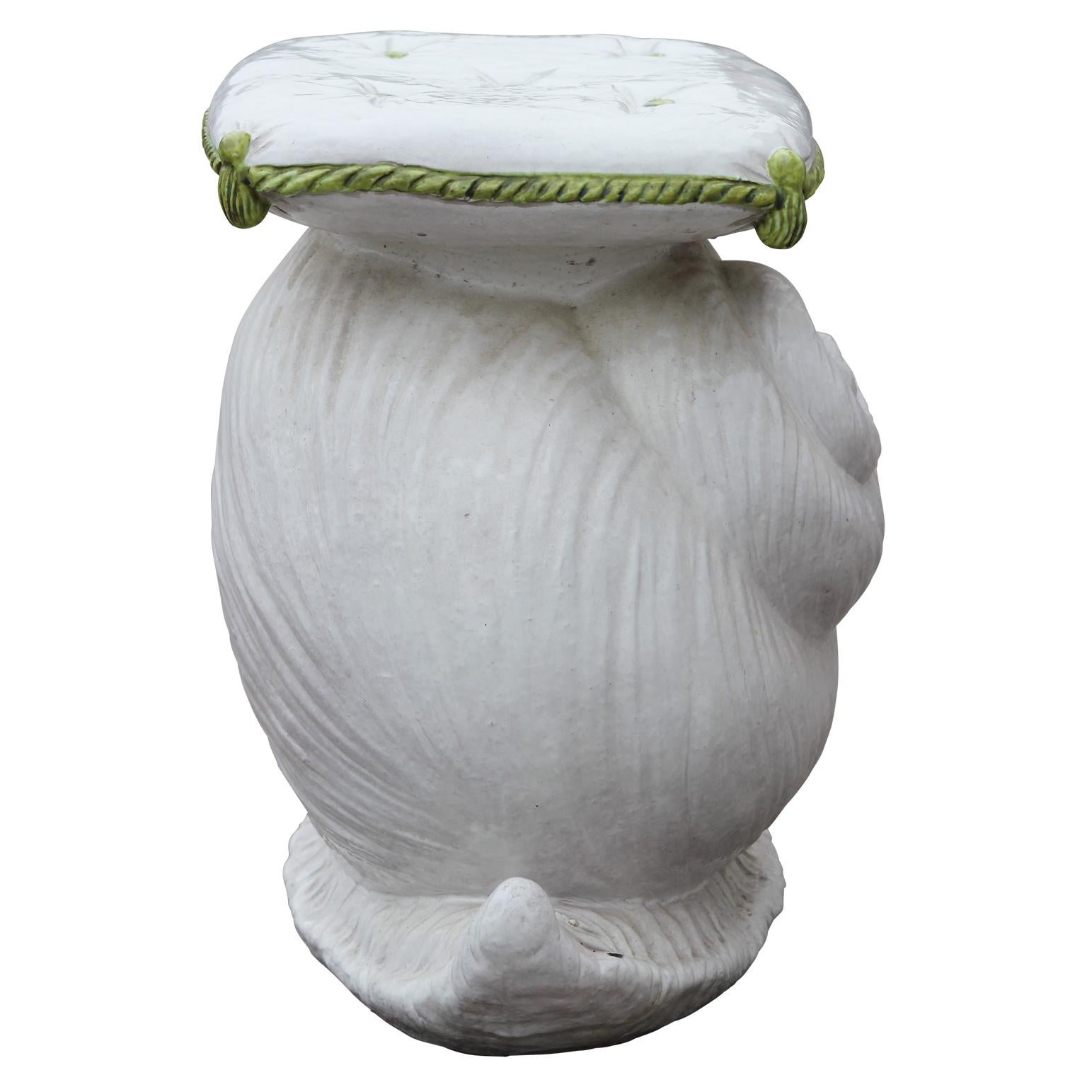 ceramic accent stool