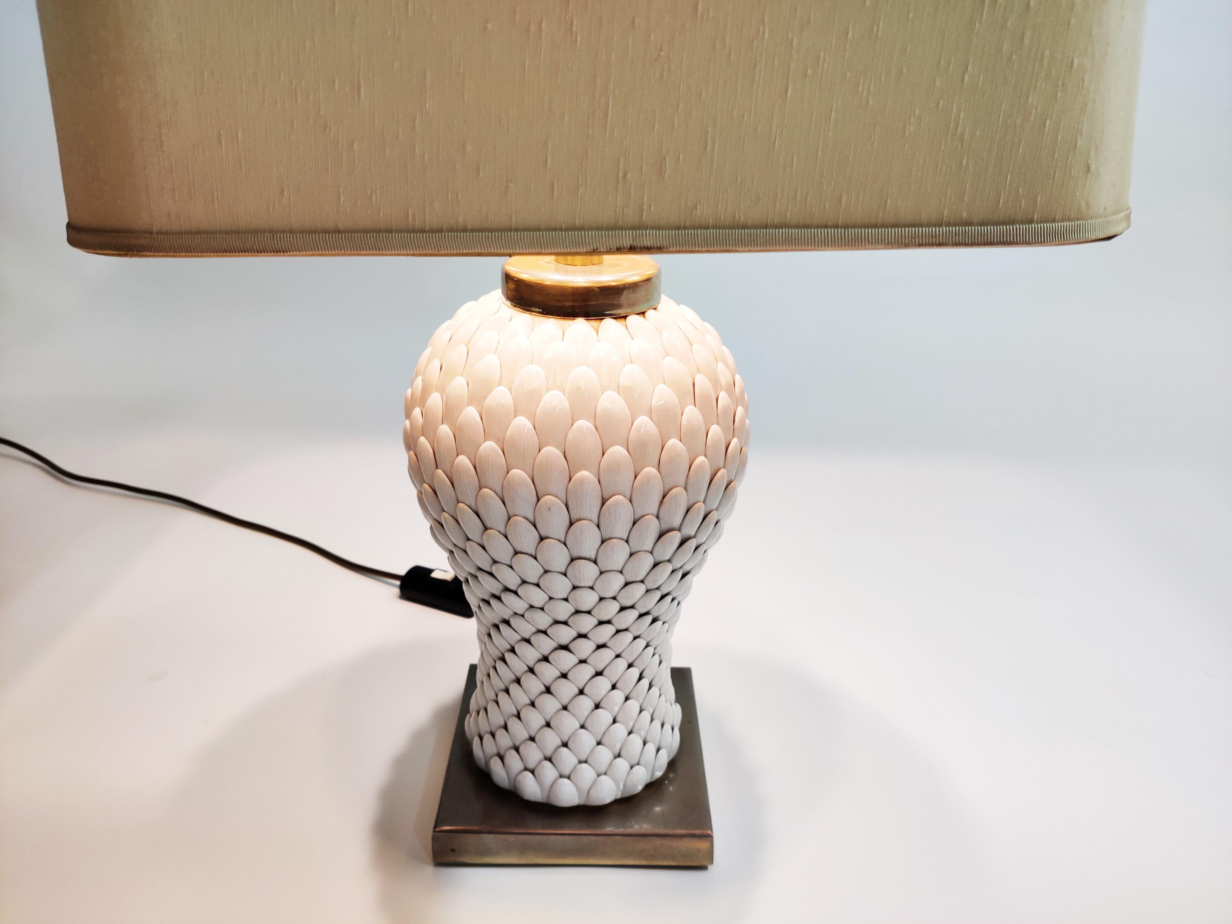 Late 20th Century Vintage Italian Ceramic Table Lamp, 1970s