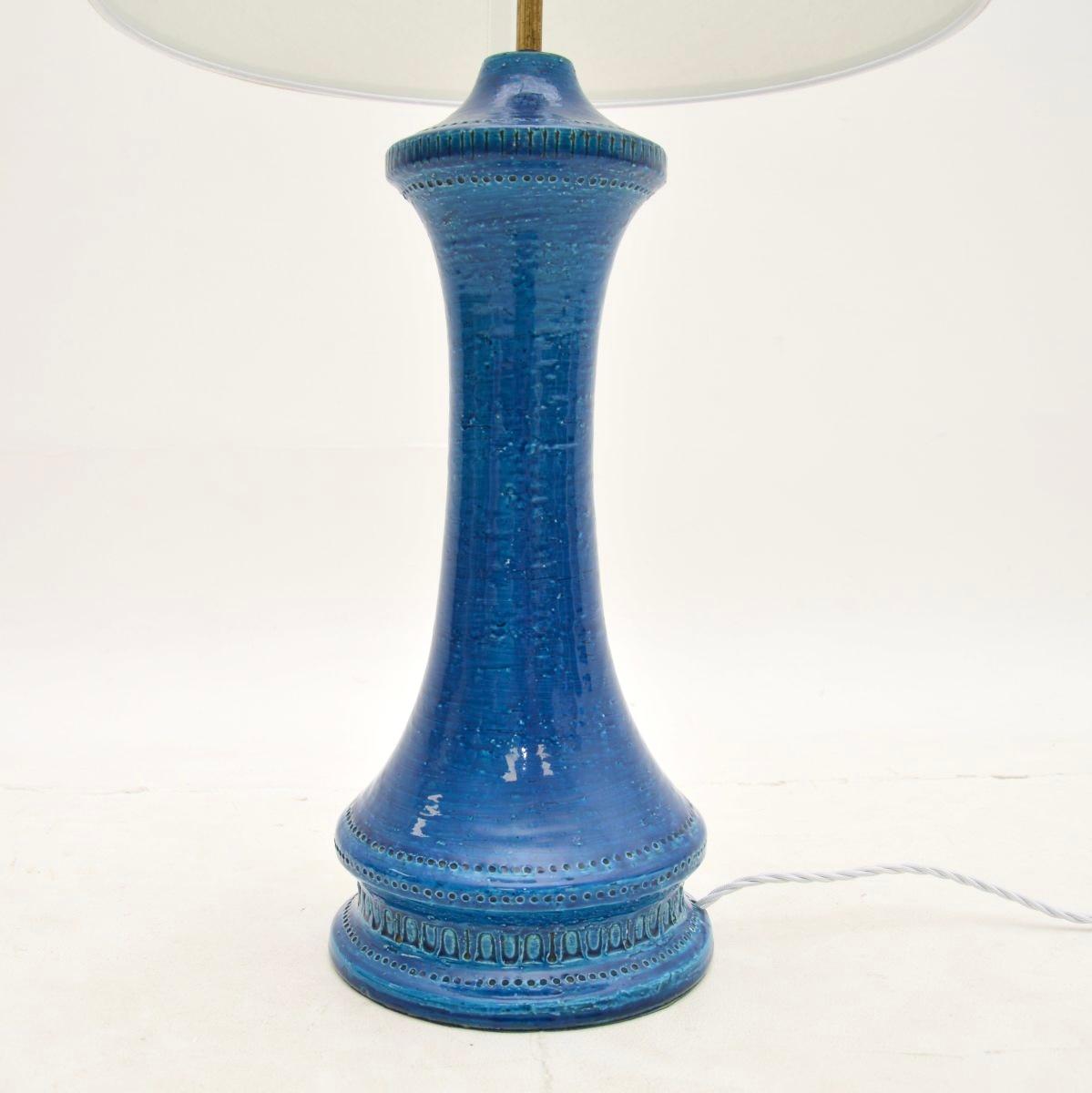 Mid-20th Century Vintage Italian Ceramic Table Lamp by Aldo Londi for Bitossi For Sale