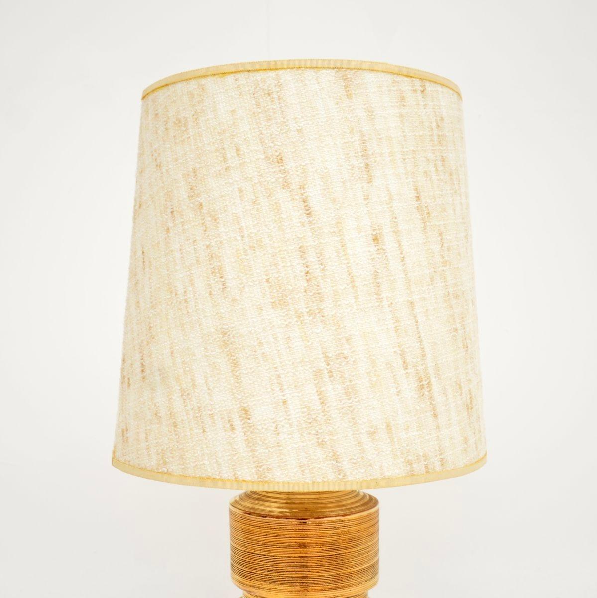 Mid-Century Modern Vintage Italian Ceramic Table Lamp by Bitossi For Sale