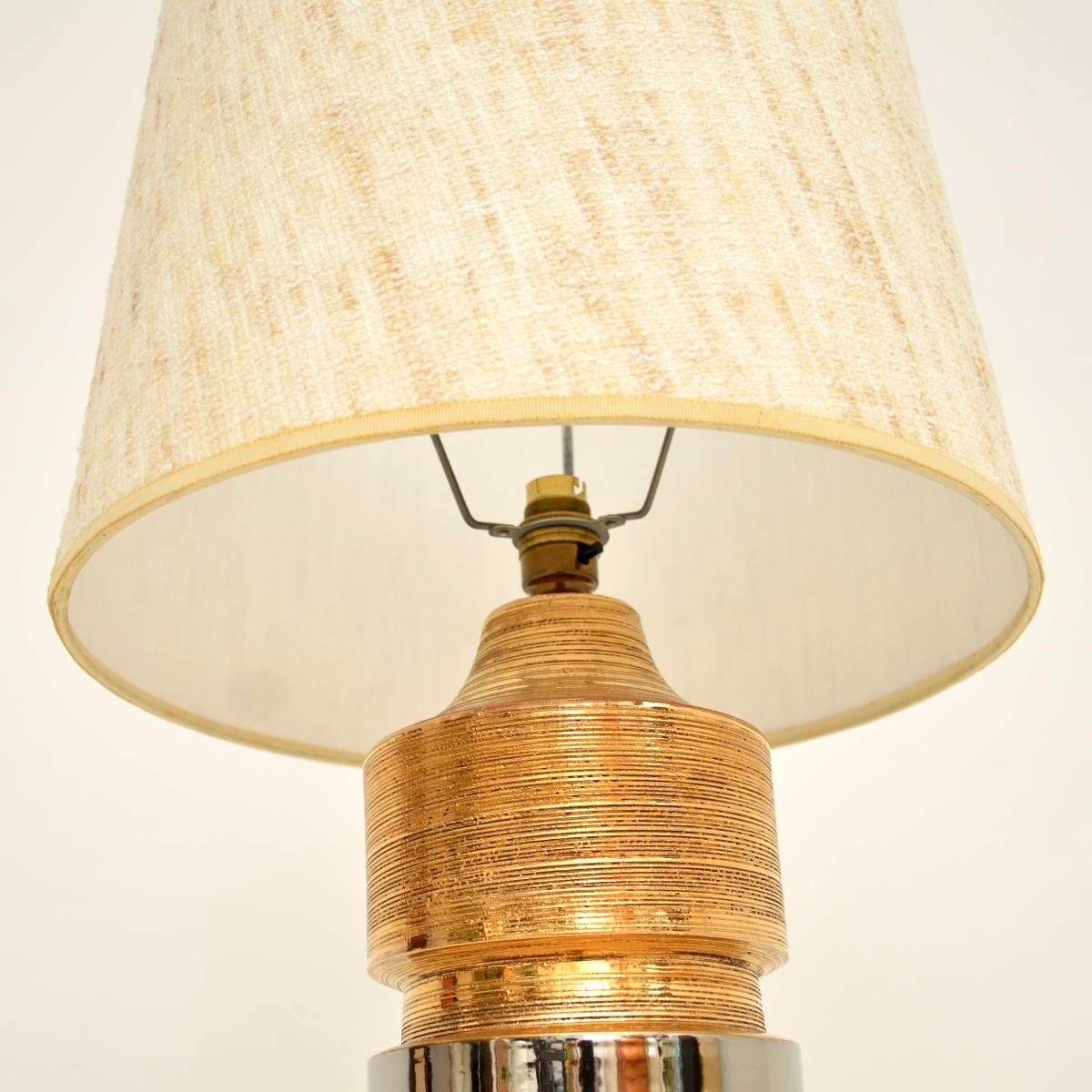 Vintage Italian Ceramic Table Lamp by Bitossi In Good Condition For Sale In London, GB