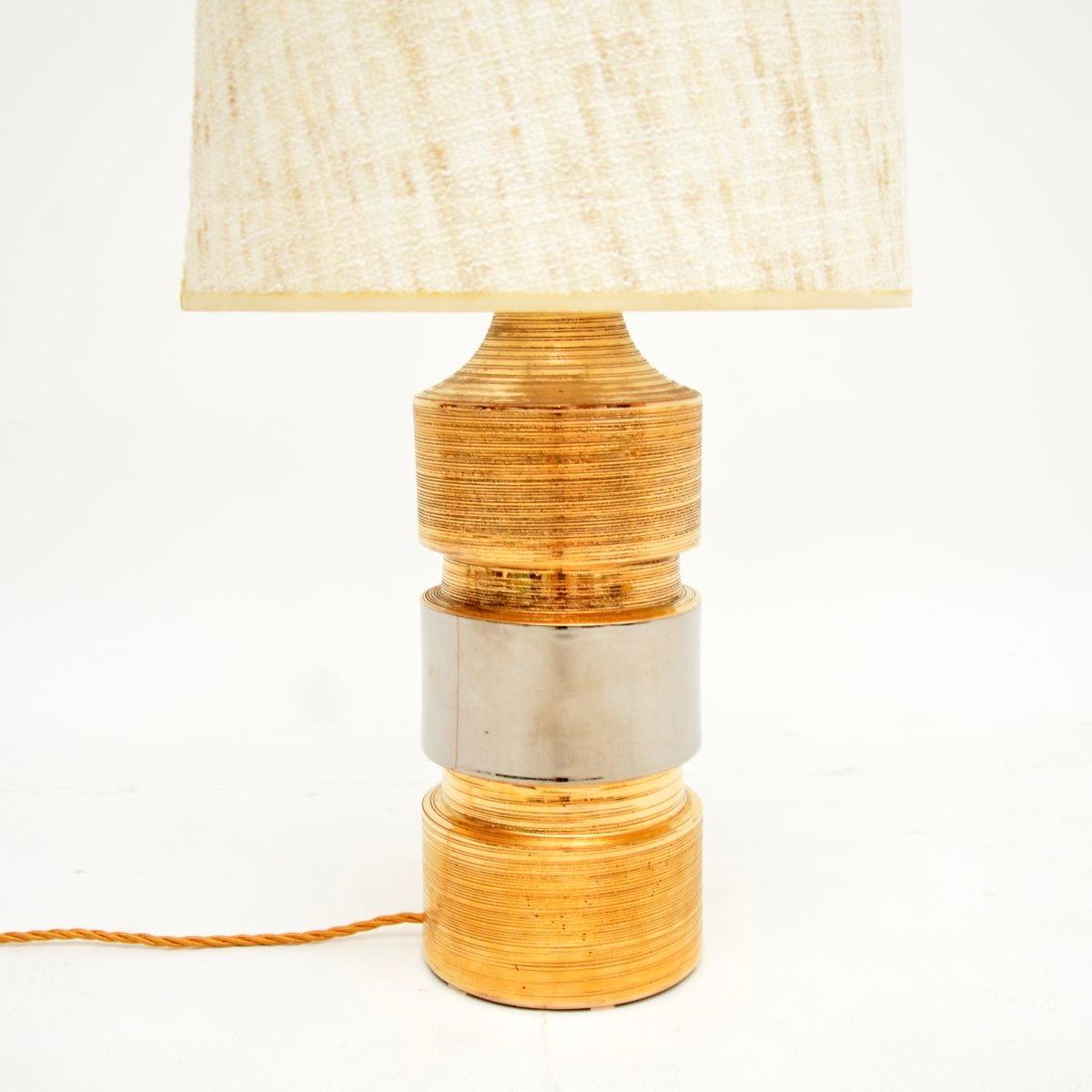 Vintage Italian Ceramic Table Lamp by Bitossi For Sale 2