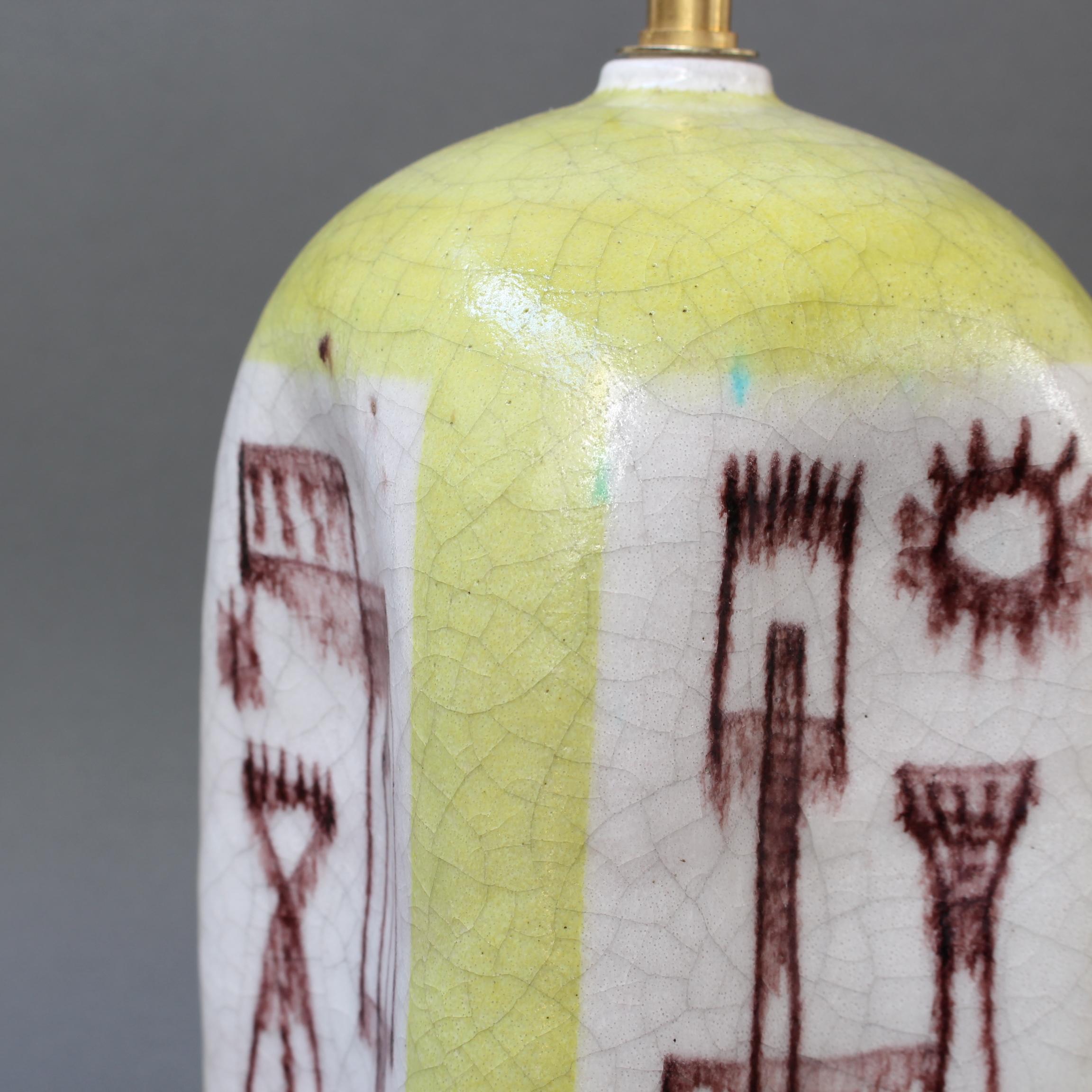 Vintage Italian Ceramic Table Lamp by Guido Gambone 'circa 1950s' 2