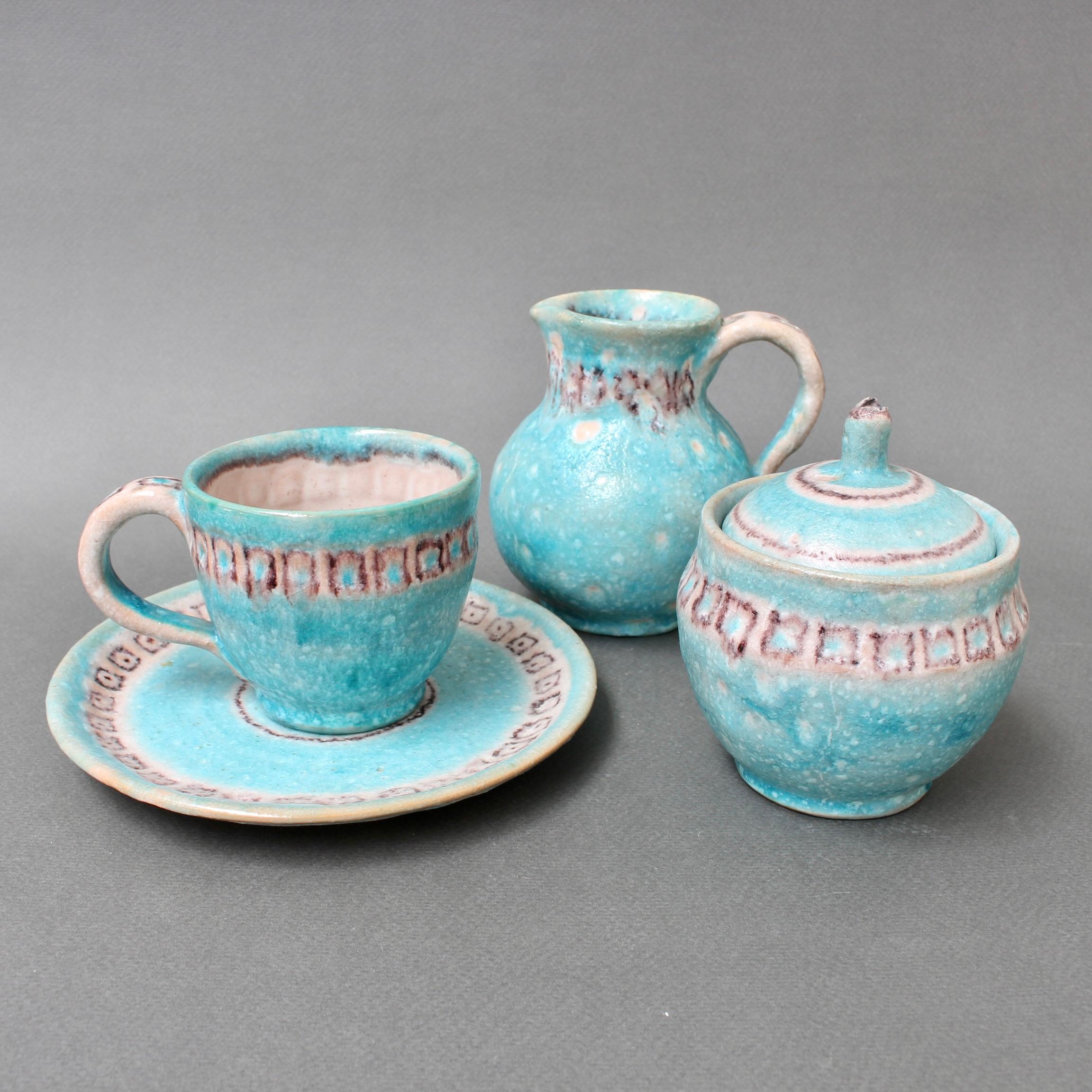 Vintage Italian Ceramic Tea / Coffee Set by Guido Gambone, 'circa 1950s' 6