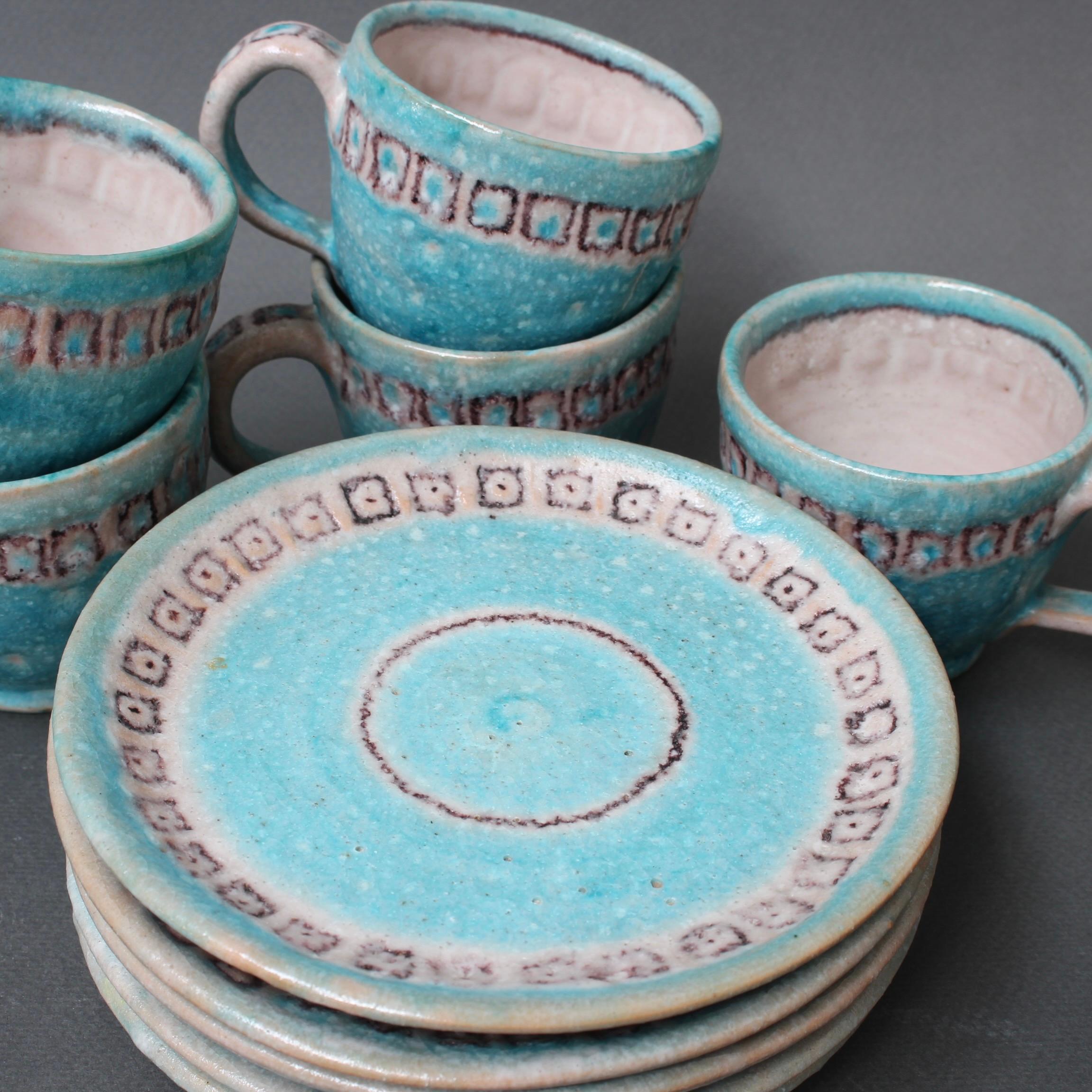 Vintage Italian Ceramic Tea / Coffee Set by Guido Gambone, 'circa 1950s' 2