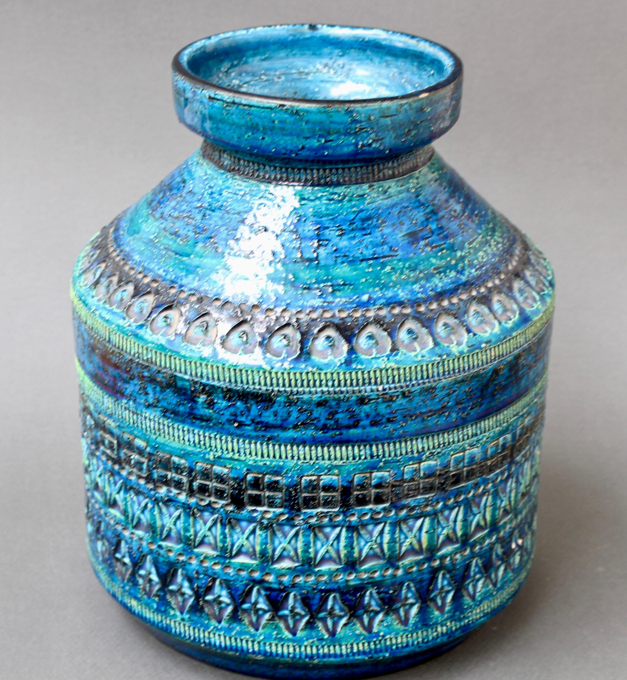 Vase vintage en céramique italienne par Aldo Londi pour Bitossi (circa 1960) en vente 10