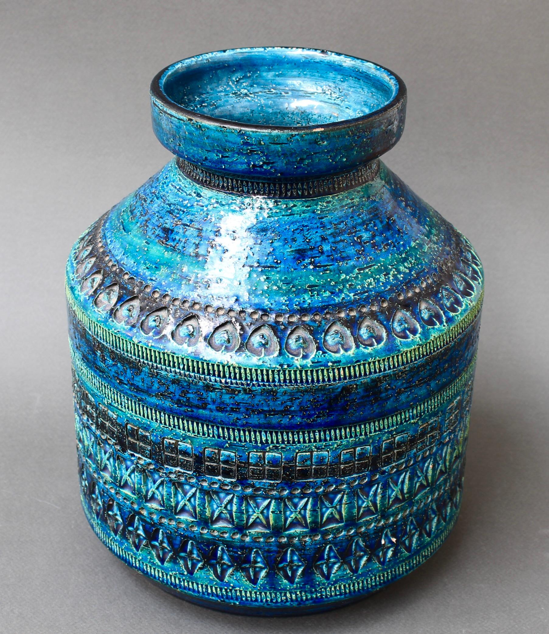 Céramique Vase vintage en céramique italienne par Aldo Londi pour Bitossi (circa 1960) en vente