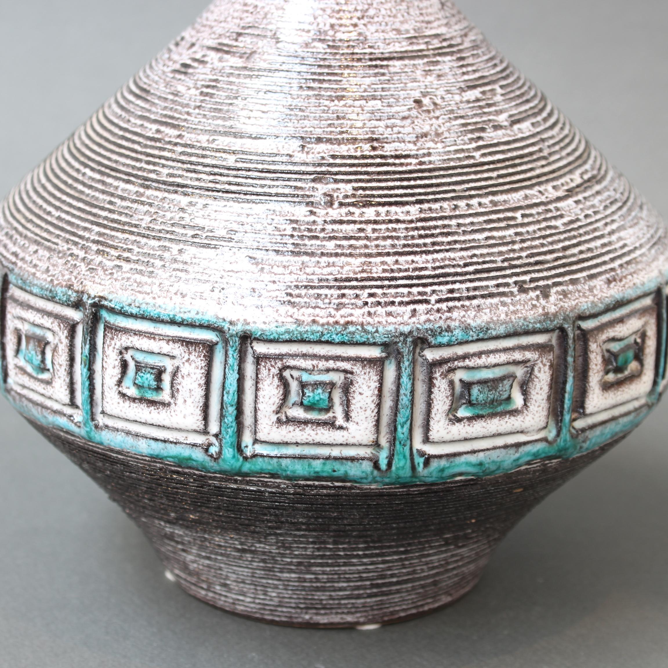 Céramique Vase vintage en céramique italienne par Aldo Londi pour Bitossi (circa 1960) en vente