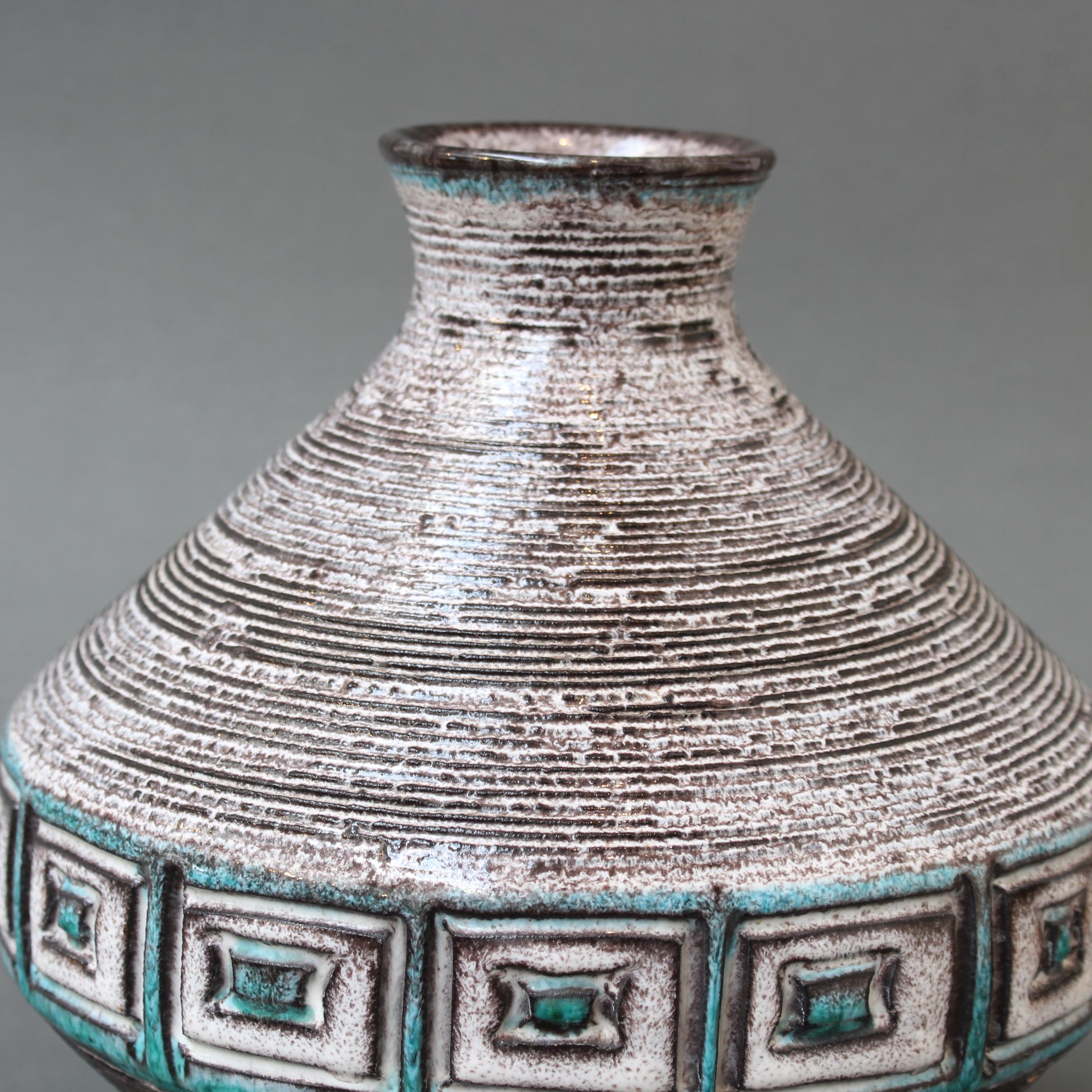 Vase vintage en céramique italienne par Aldo Londi pour Bitossi (circa 1960) en vente 2