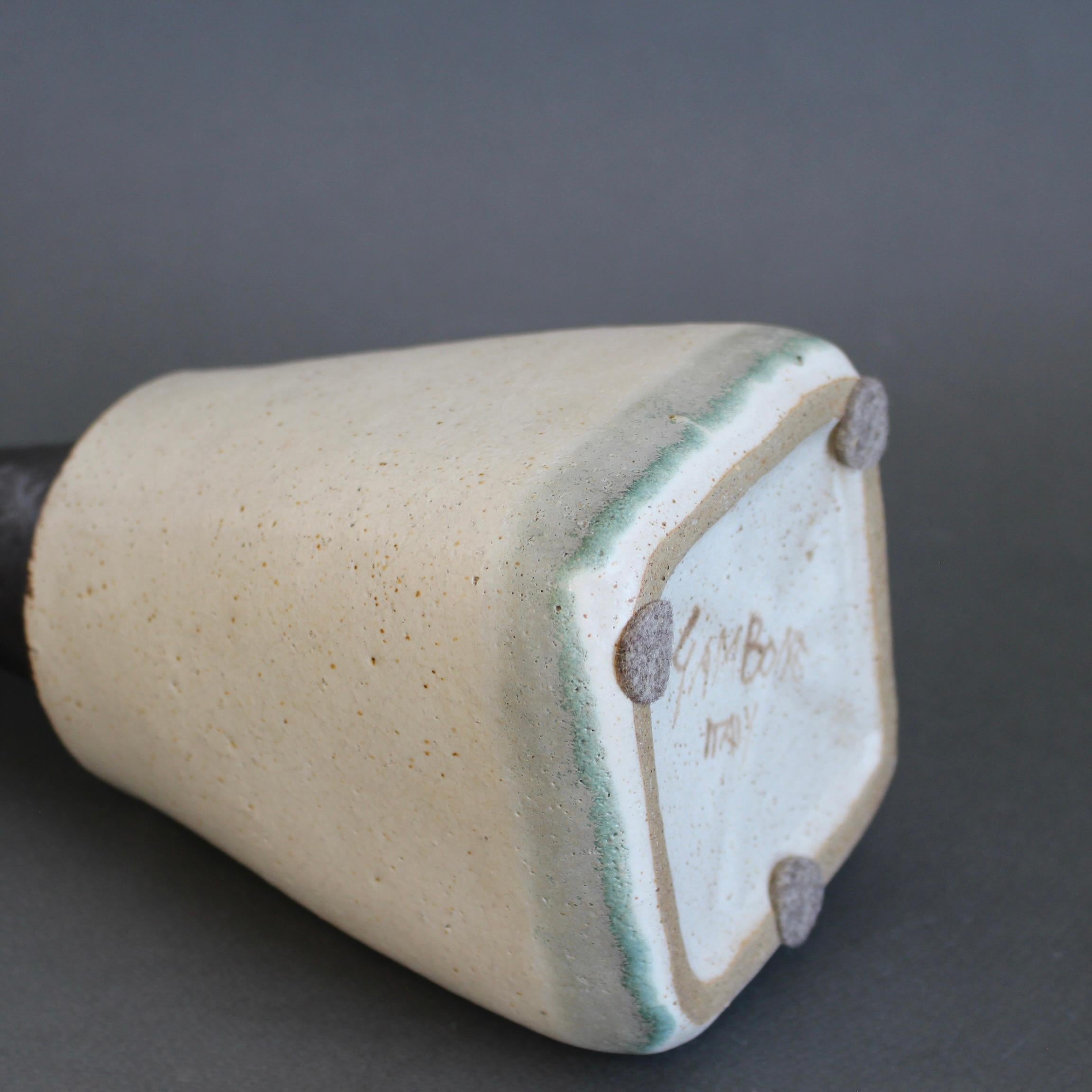 Vase aus italienischer Keramik von Bruno Gambone (ca. 1980er Jahre) im Angebot 13